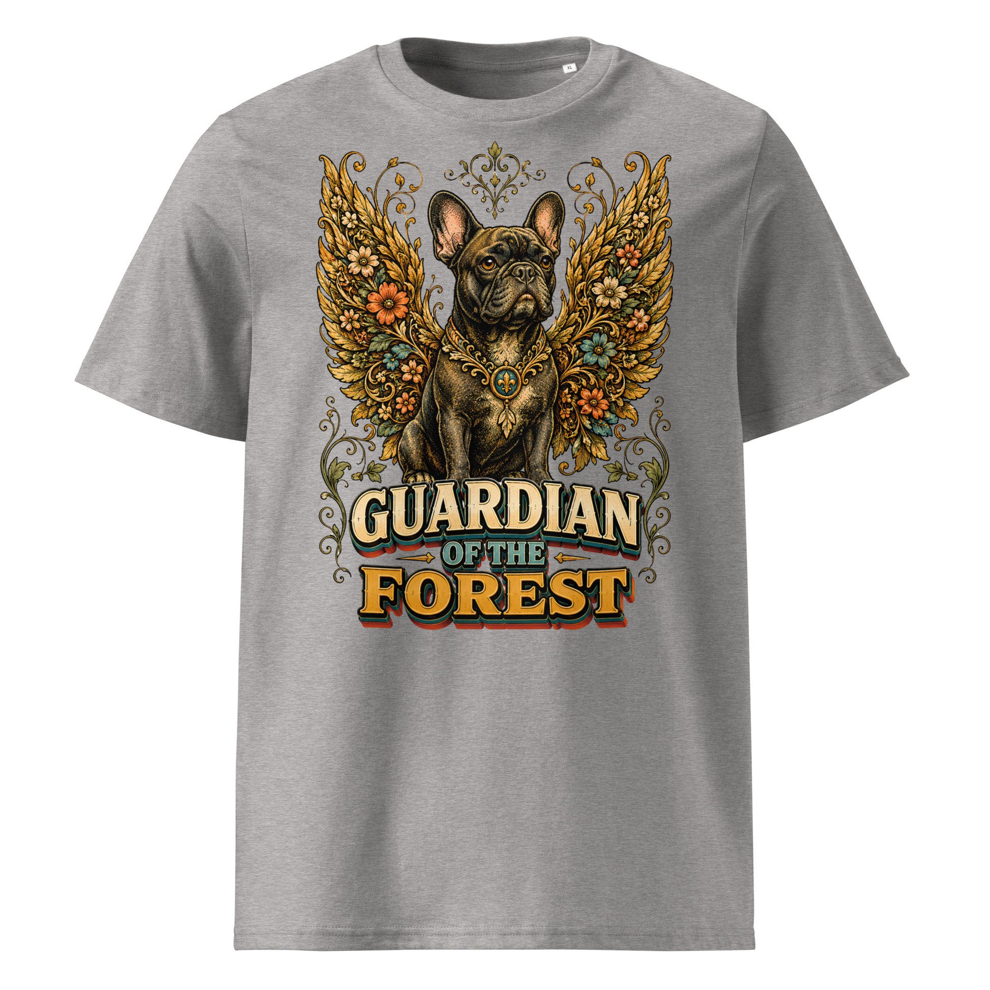 French Bulldog Guardian of the Forest T-Shirt – Premium Organic Cotton Tee for Frenchie Lovers T-15 by printfluence.net