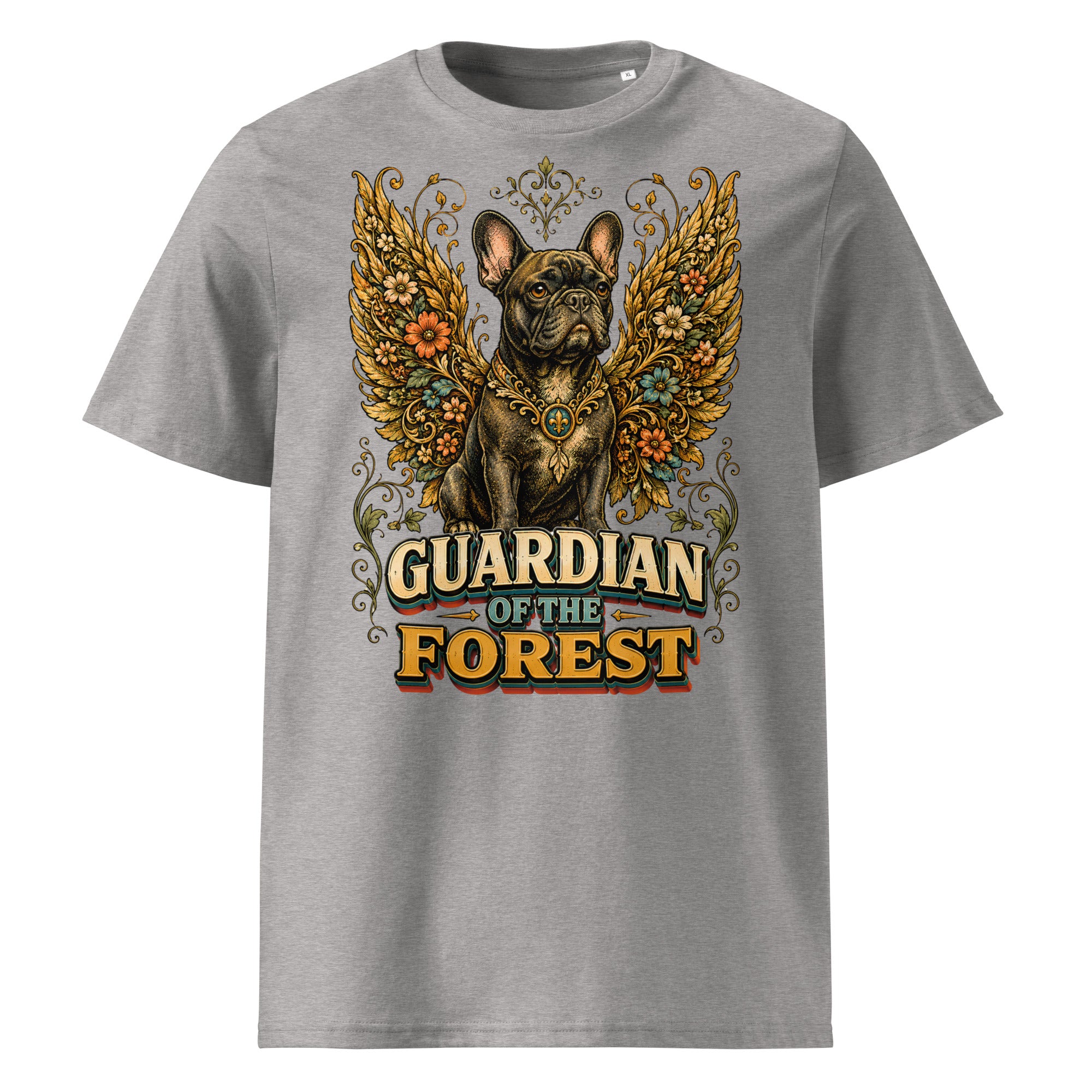 French Bulldog Guardian of the Forest T-Shirt – Premium Organic Cotton Tee for Frenchie Lovers T-15 by printfluence.net