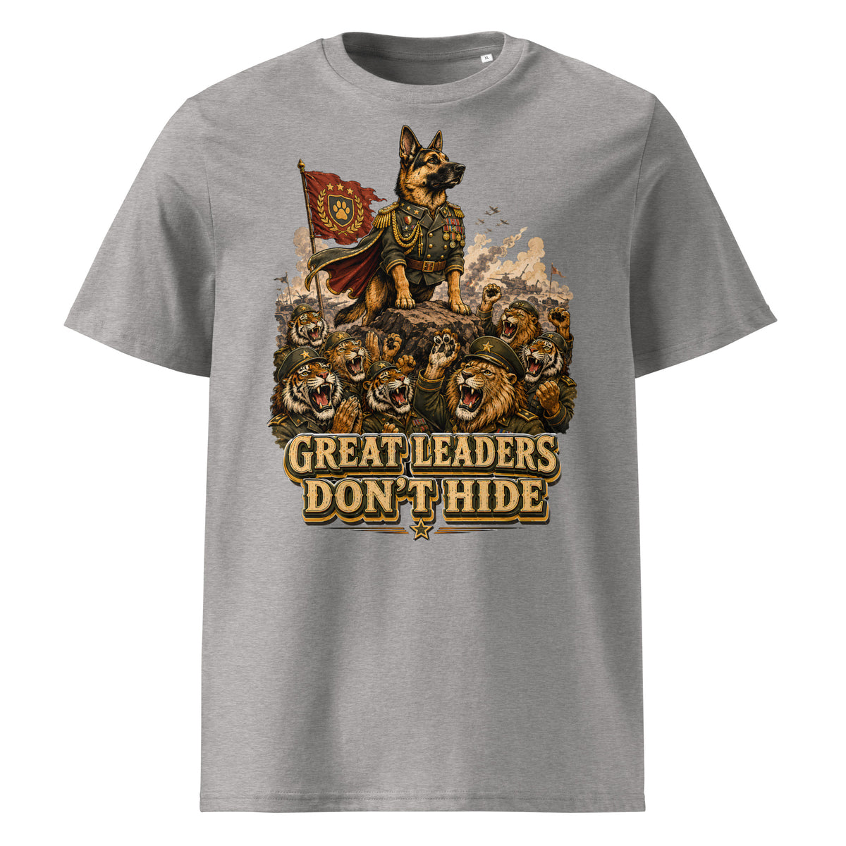 Great Leaders Don't Hide Graphic Organic T-Shirt | Creator 2.0 Unisex Eco Tee T-15 by printfluence.net