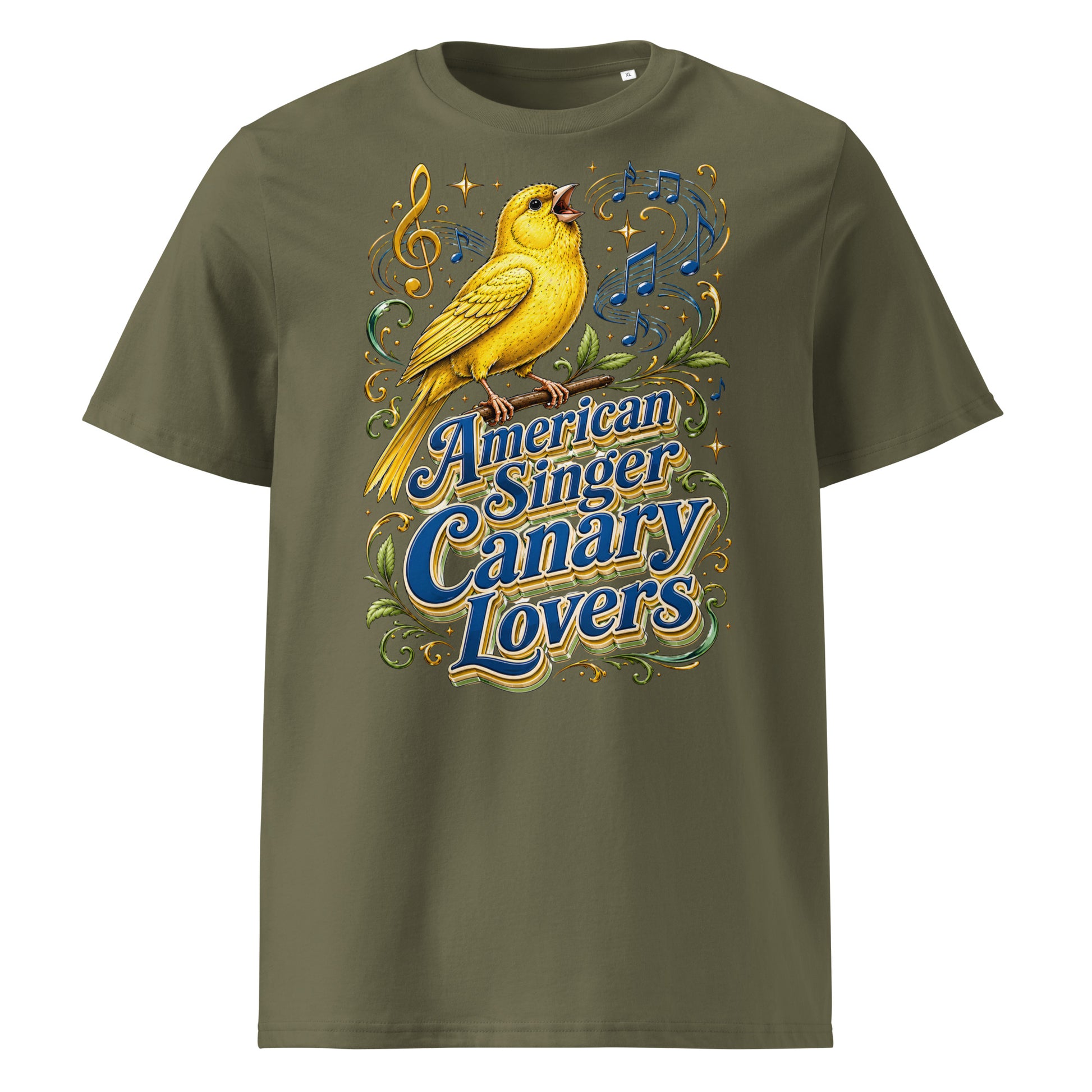 American Singer Canary Lovers T-Shirt | Premium Organic Tee by printfluence.net