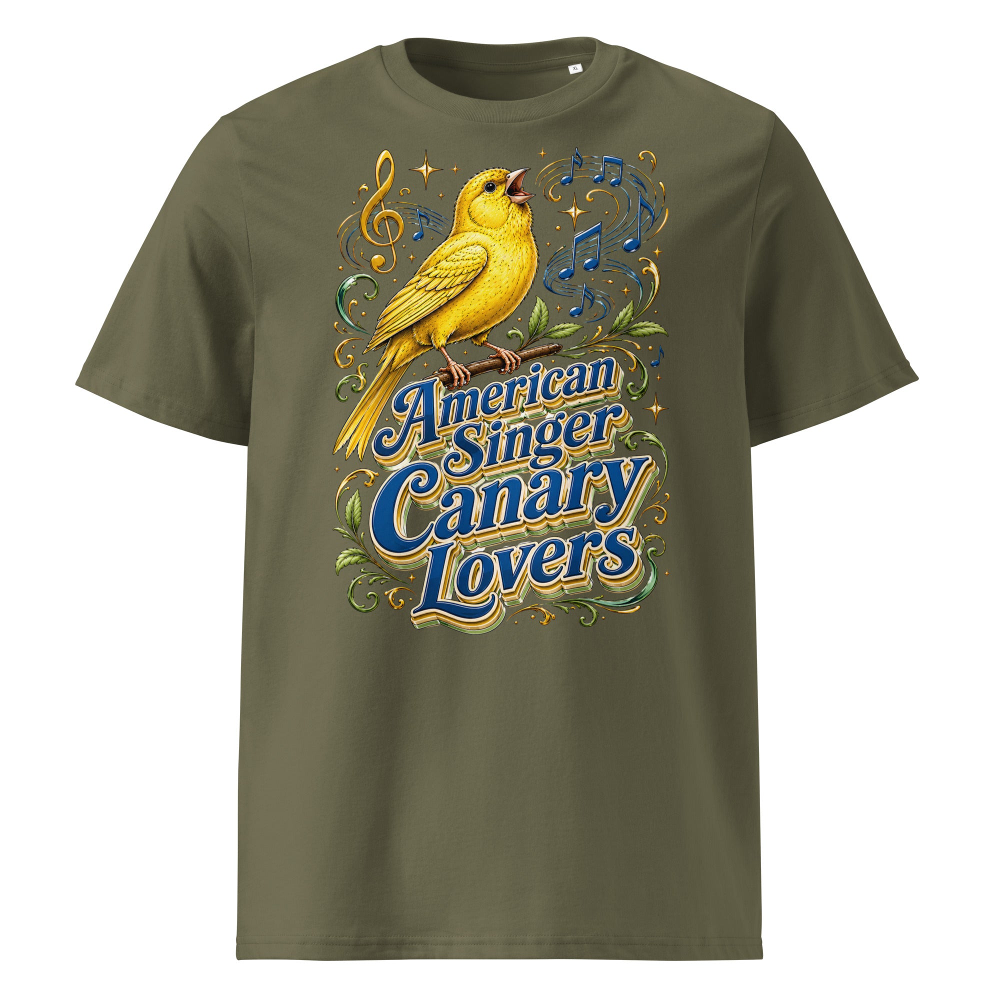 American Singer Canary Lovers T-Shirt | Premium Organic Tee by printfluence.net