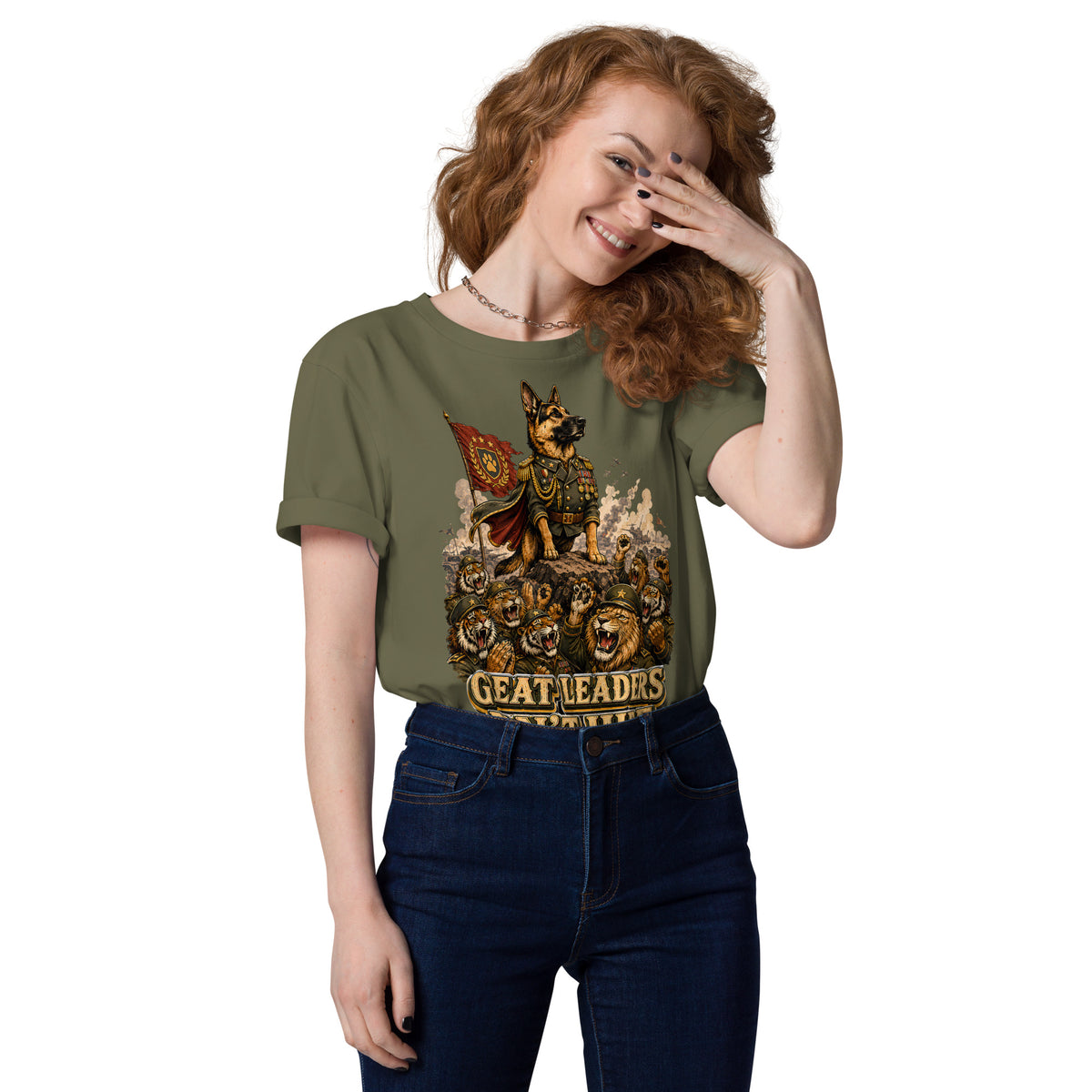 Great Leaders Don't Hide Graphic Organic T-Shirt | Creator 2.0 Unisex Eco Tee T-15 by printfluence.net
