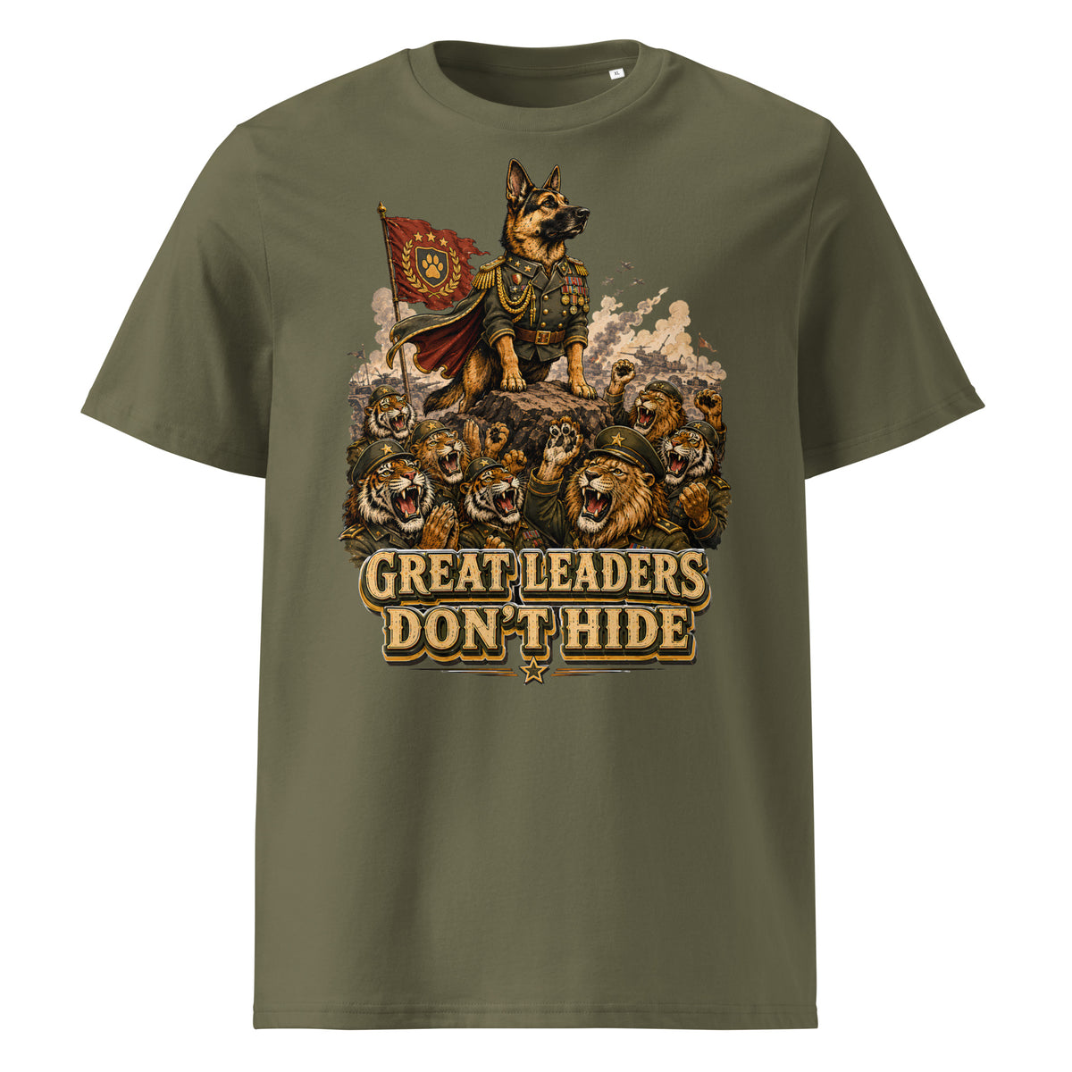 Great Leaders Don't Hide Graphic Organic T-Shirt | Creator 2.0 Unisex Eco Tee T-15 by printfluence.net