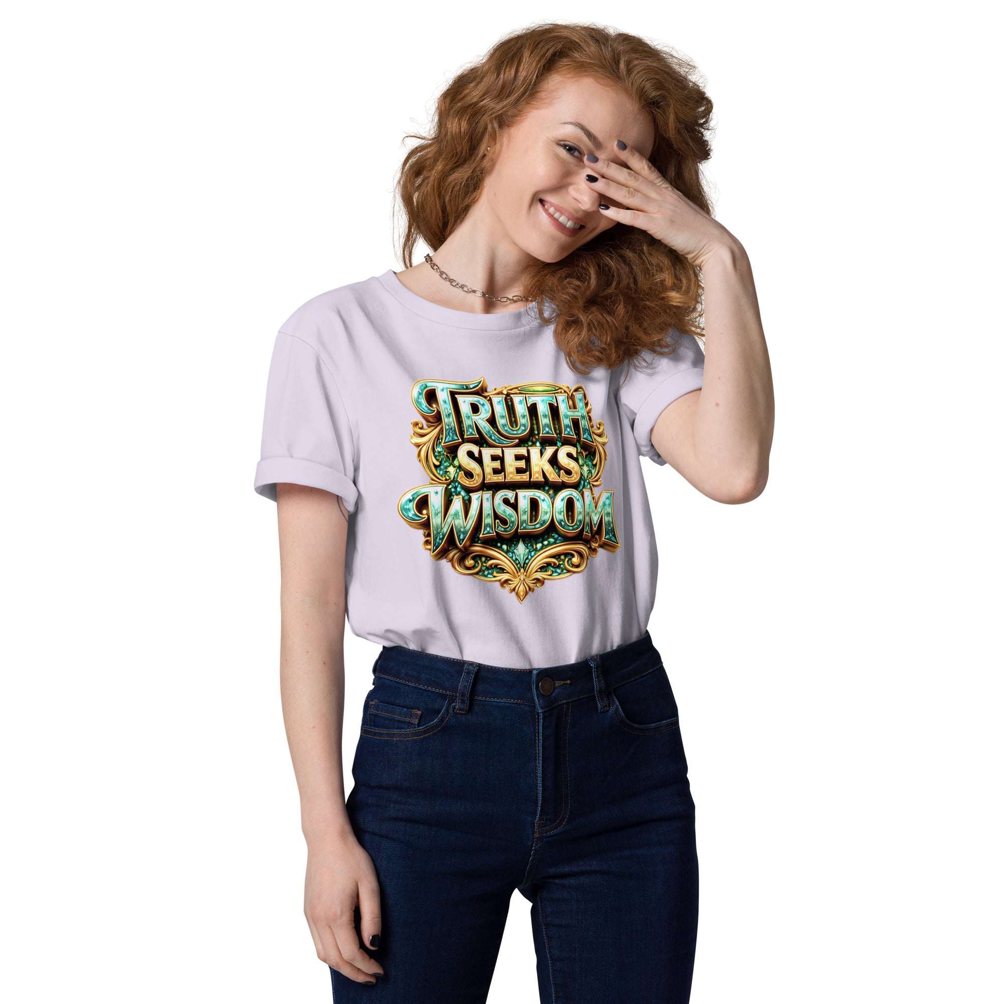 Unisex organic cotton t-shirt - Truth Seeks Wisdom Organic Tee – Unisex Philosophy Cotton T-Shirt by printfluence.net