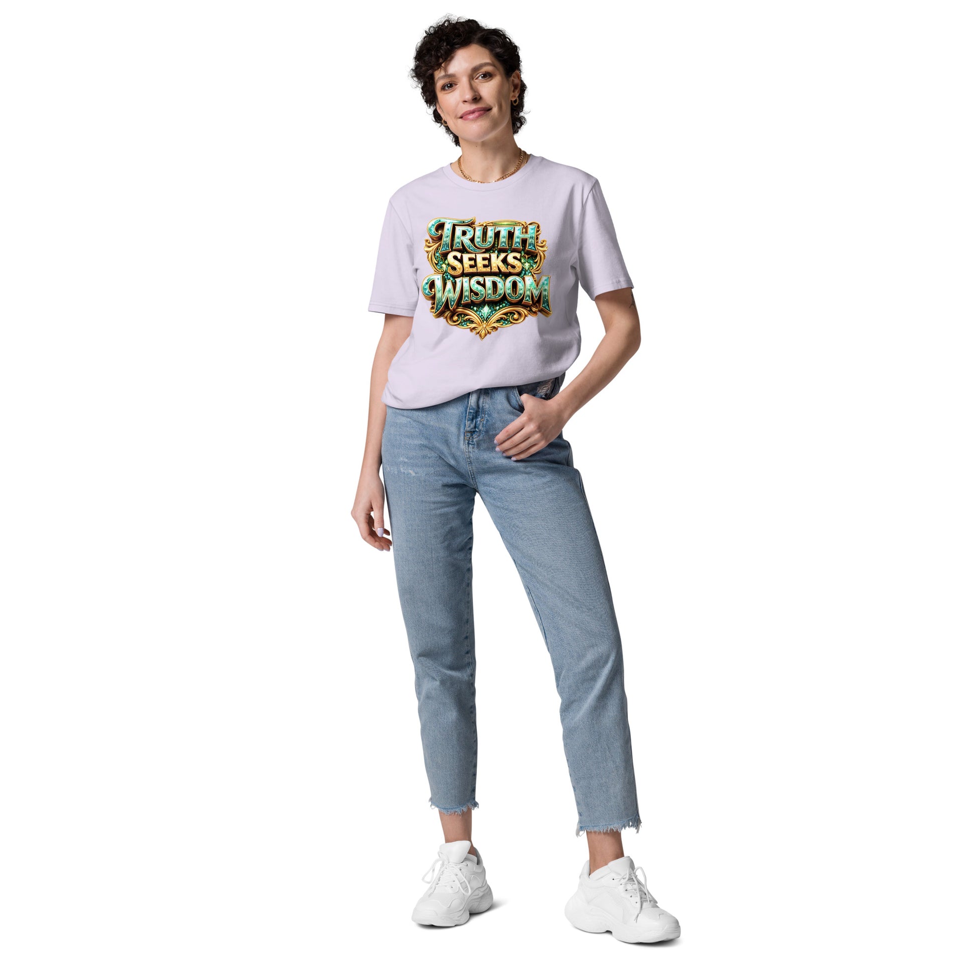 Unisex organic cotton t-shirt - Truth Seeks Wisdom Organic Tee – Unisex Philosophy Cotton T-Shirt by printfluence.net