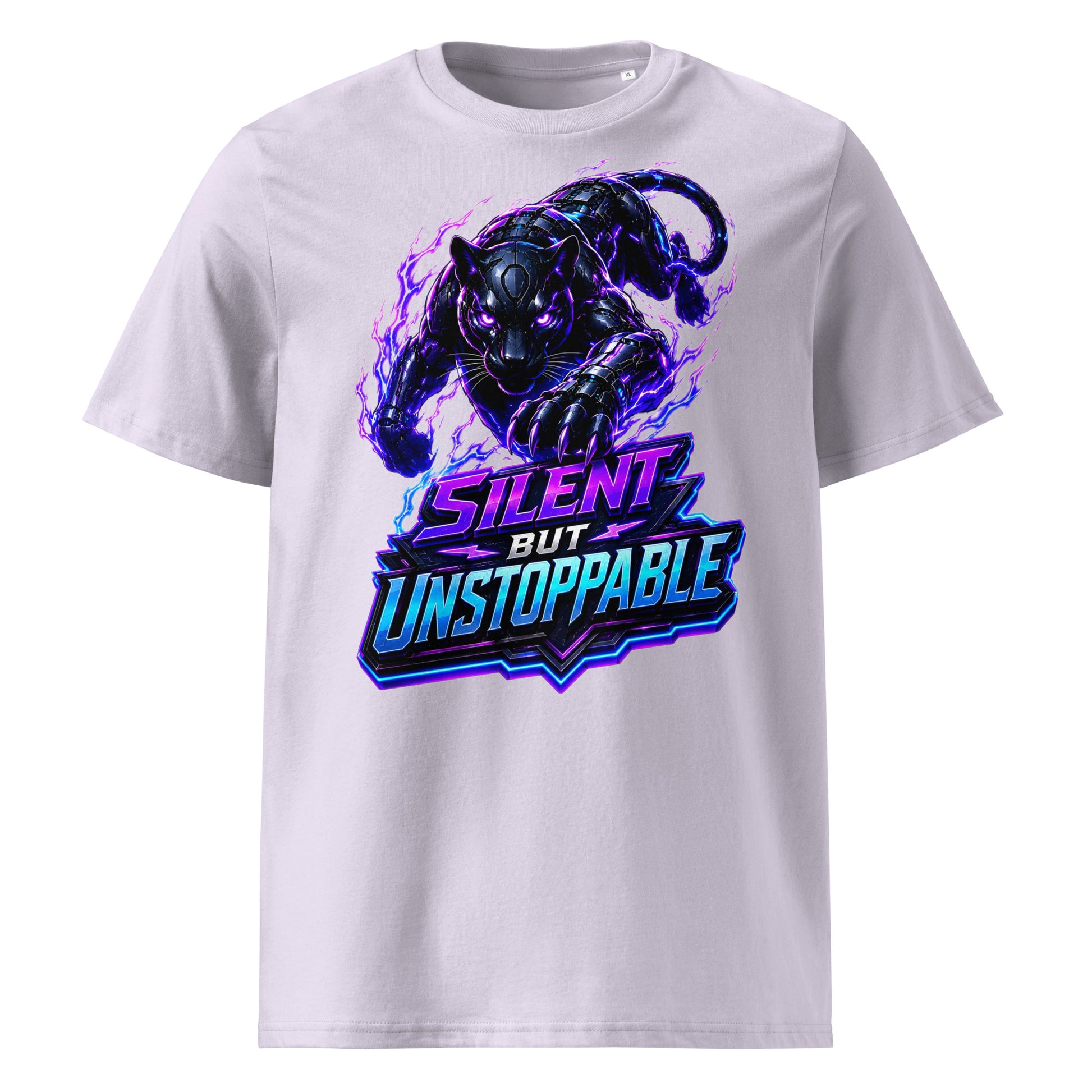 Unisex Organic Cotton Creator 2.0 T-Shirt - Elite Cyber Panther Silent But Unstoppable - Premium Techwear Futuristic Design by printfluence.net