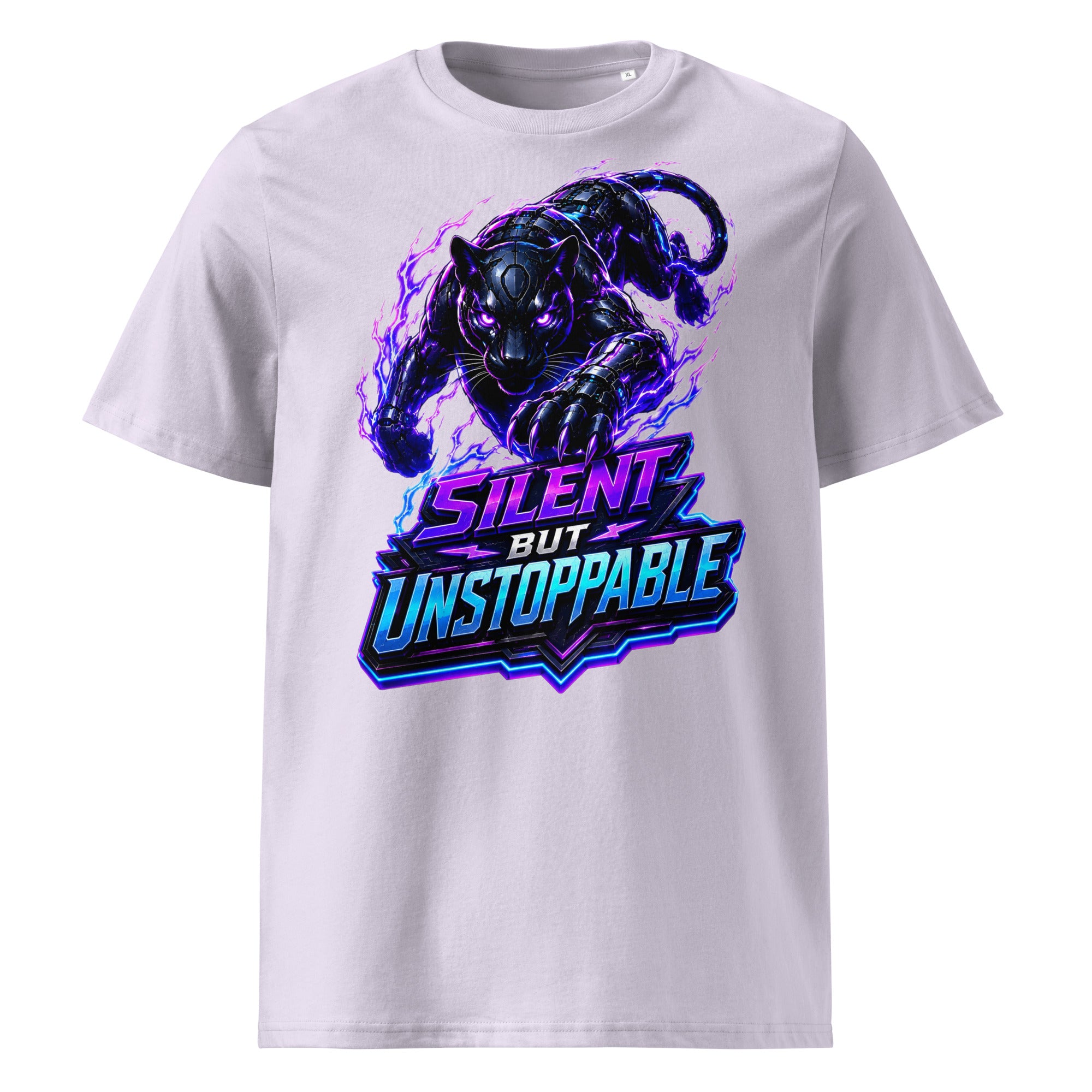 Unisex Organic Cotton Creator 2.0 T-Shirt - Elite Cyber Panther Silent But Unstoppable - Premium Techwear Futuristic Design by printfluence.net