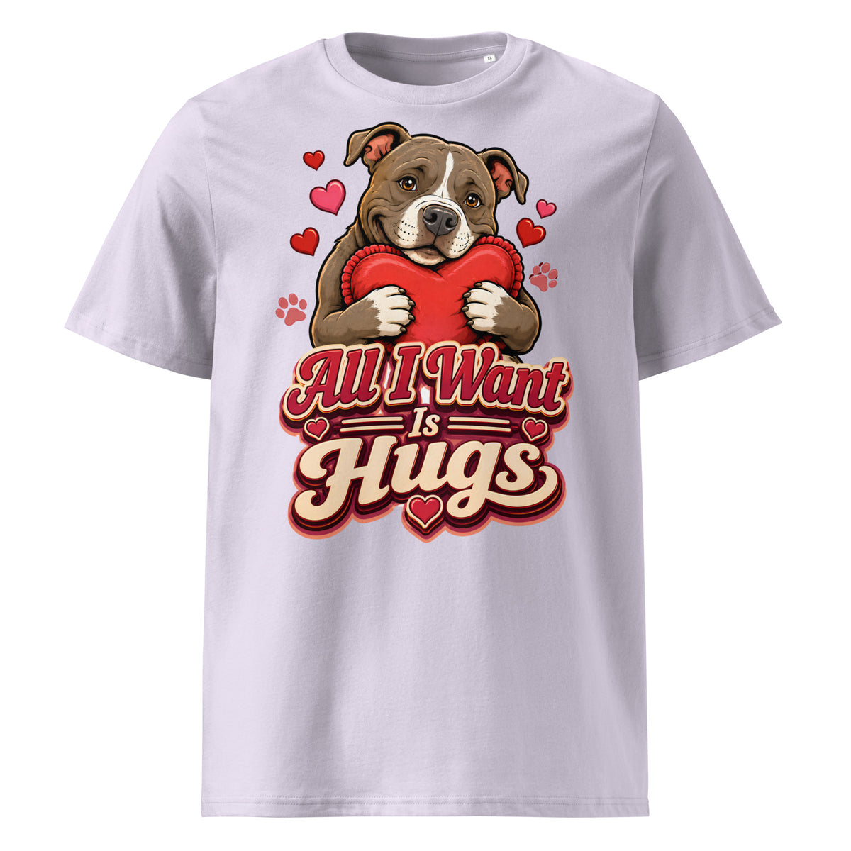 All I Want Is Hugs Pitbull Lovers Organic Tee by printfluence.net