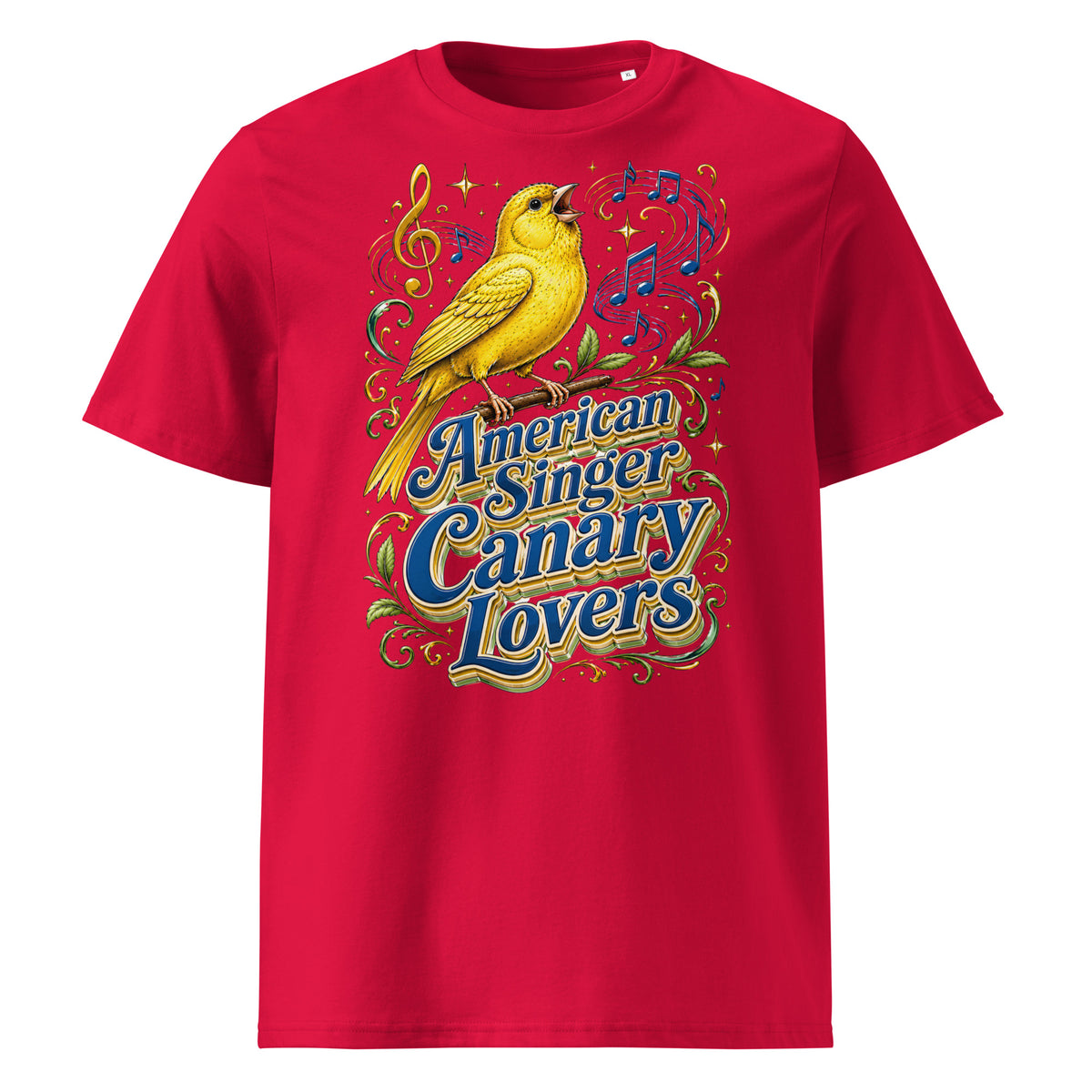 American Singer Canary Lovers T-Shirt | Premium Organic Tee by printfluence.net