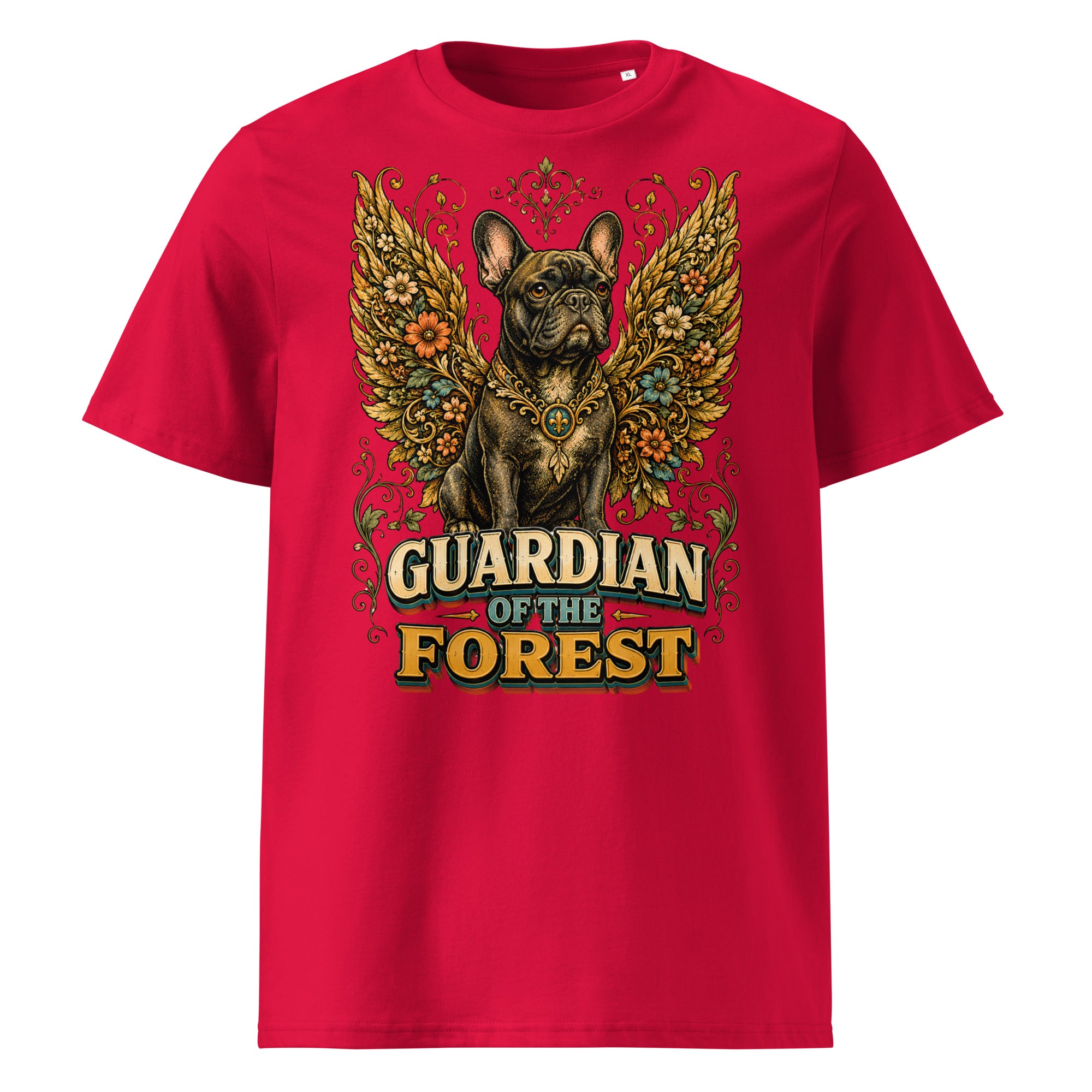 French Bulldog Guardian of the Forest T-Shirt – Premium Organic Cotton Tee for Frenchie Lovers T-15 by printfluence.net