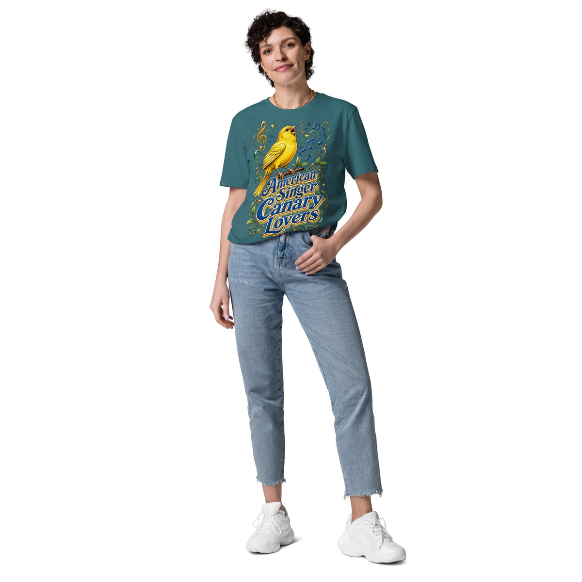 American Singer Canary Lovers T-Shirt | Premium Organic Tee by printfluence.net