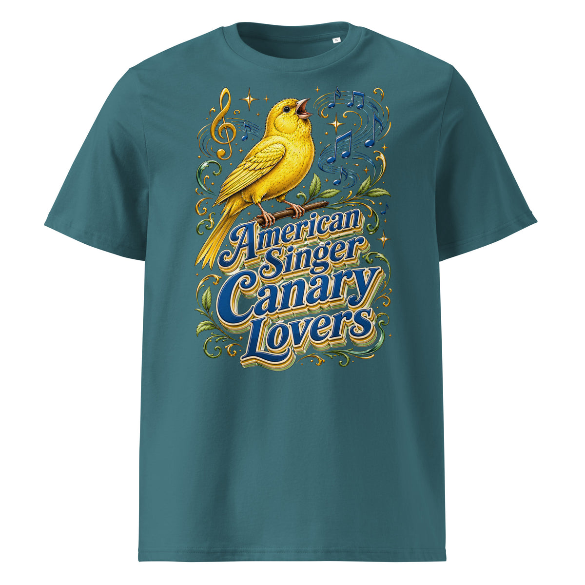 American Singer Canary Lovers T-Shirt | Premium Organic Tee by printfluence.net