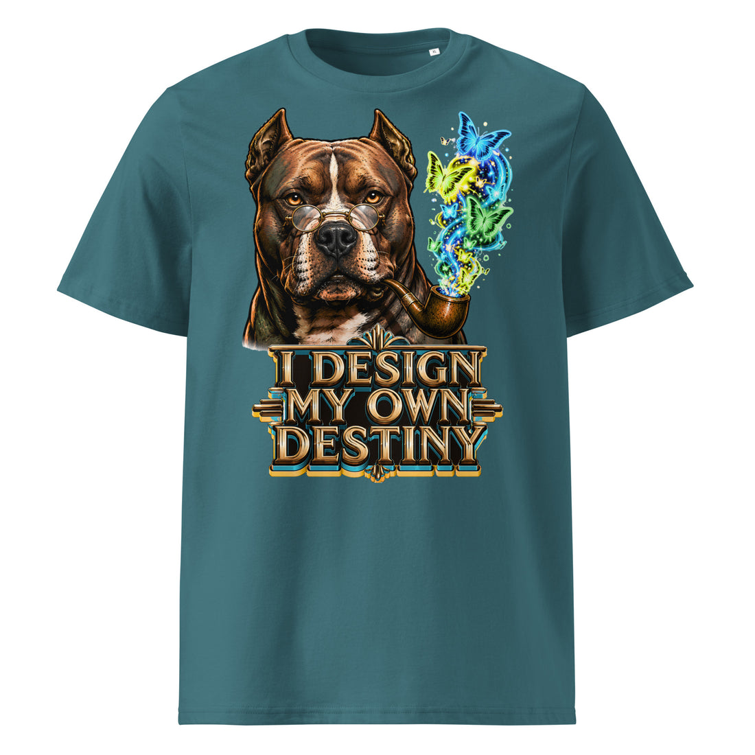 Eco Friendly Organic Cotton Tee Pitbull Lovers Unisex T Shirt by printfluence.net