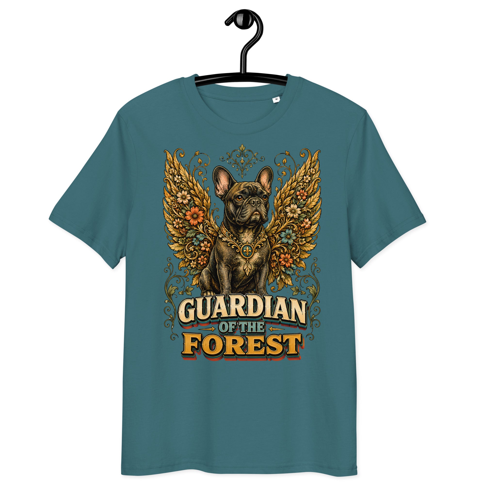 French Bulldog Guardian of the Forest T-Shirt – Premium Organic Cotton Tee for Frenchie Lovers T-15 by printfluence.net