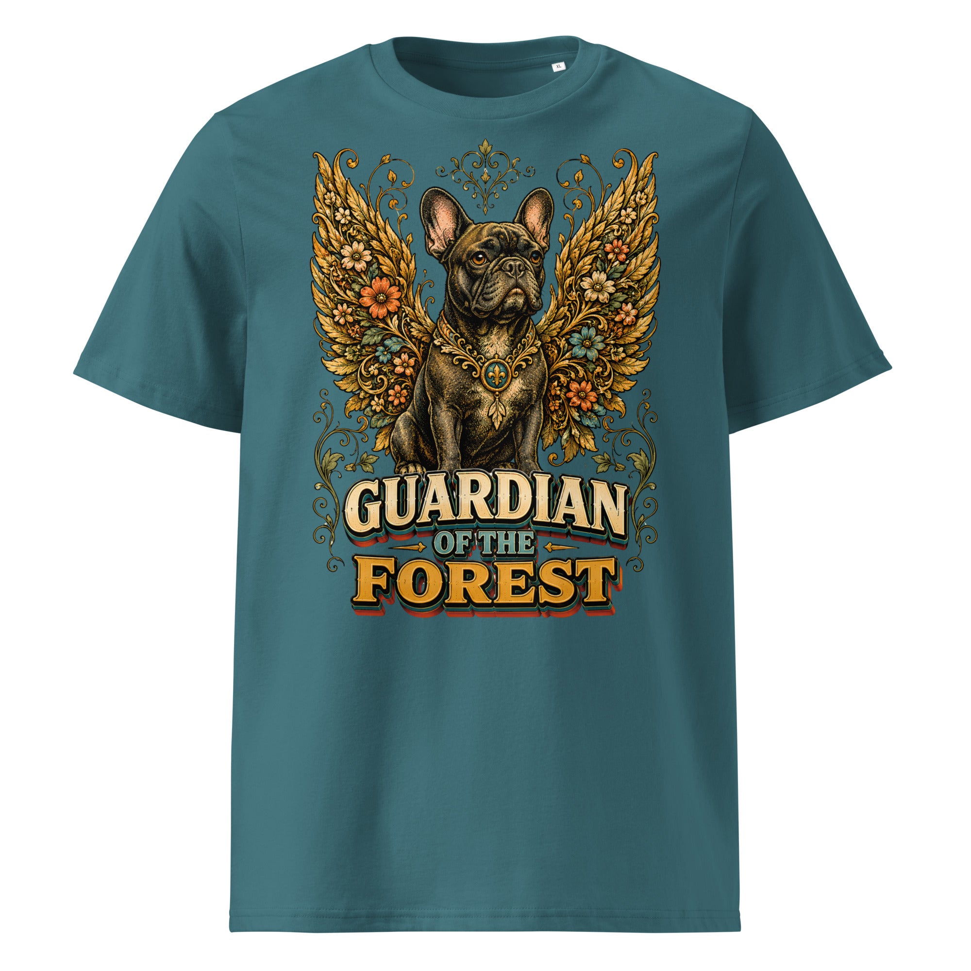French Bulldog Guardian of the Forest T-Shirt – Premium Organic Cotton Tee for Frenchie Lovers T-15 by printfluence.net