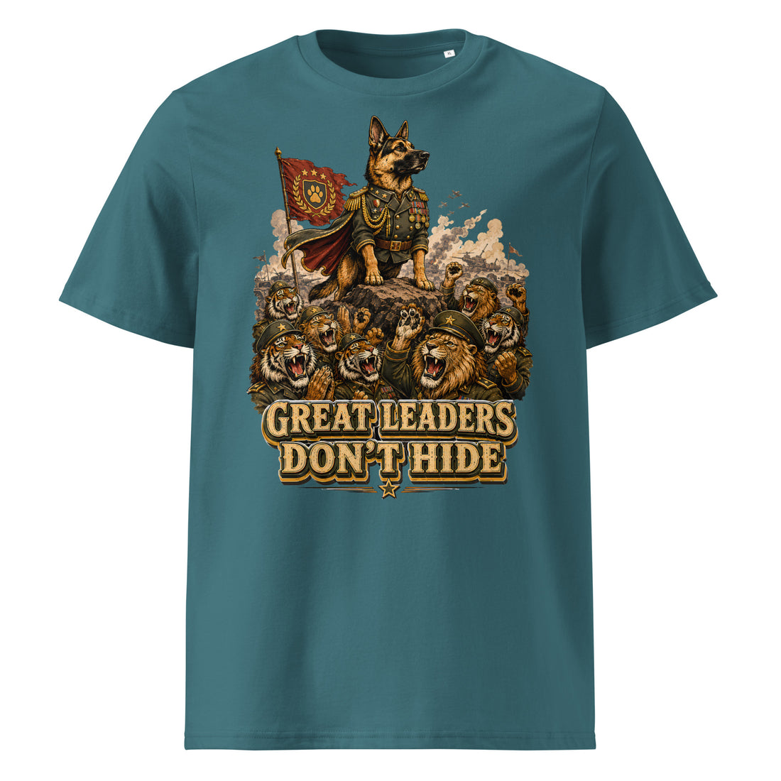 Great Leaders Don't Hide Graphic Organic T-Shirt | Creator 2.0 Unisex Eco Tee T-15 by printfluence.net