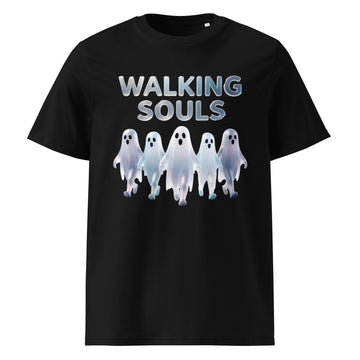 Unisex organic cotton t-shirt - Walking Souls Unisex Organic Cotton T-Shirt – Premium Minimal Artwear for Unique Minds by printfluence.net
