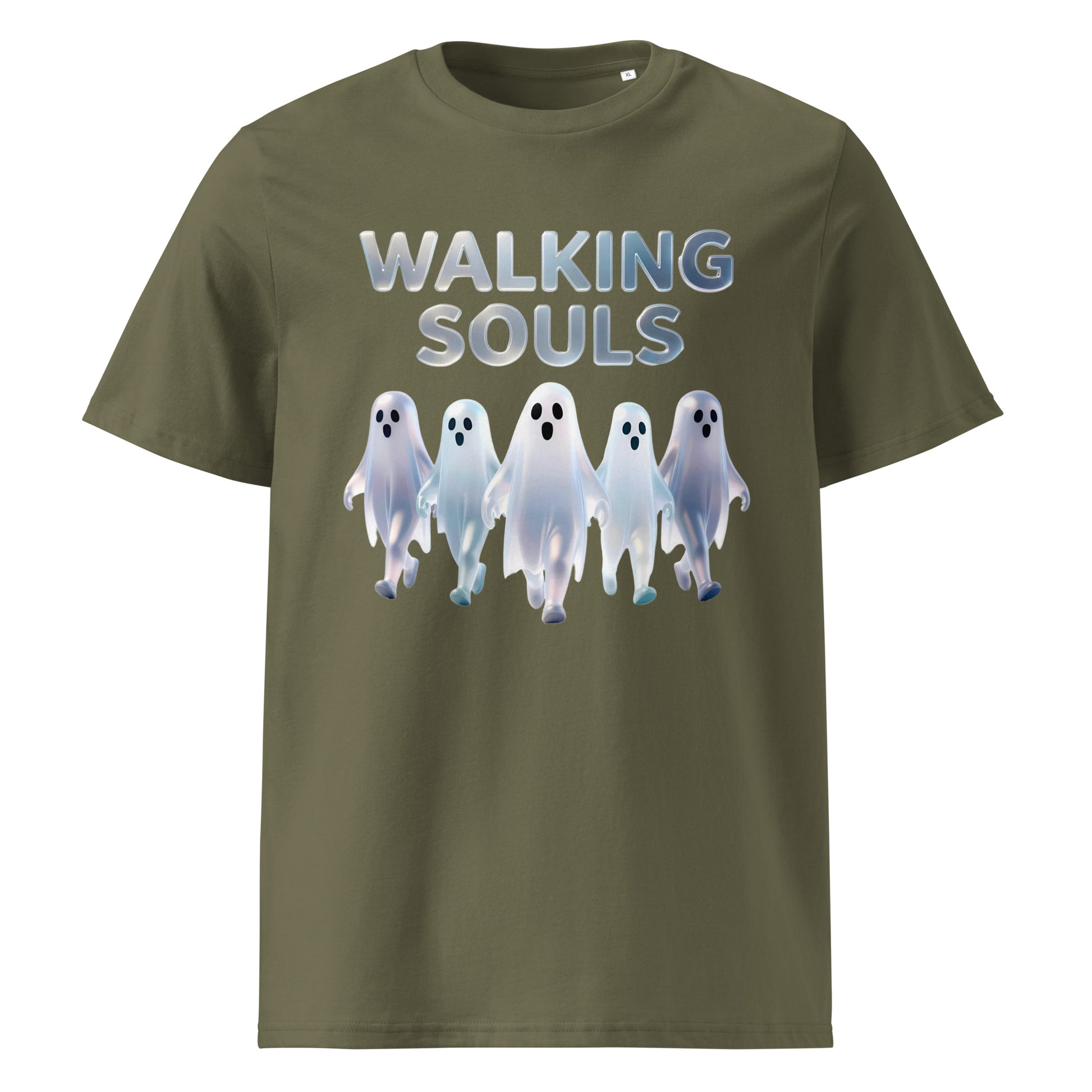 Unisex organic cotton t-shirt - Walking Souls Unisex Organic Cotton T-Shirt – Premium Minimal Artwear for Unique Minds by printfluence.net
