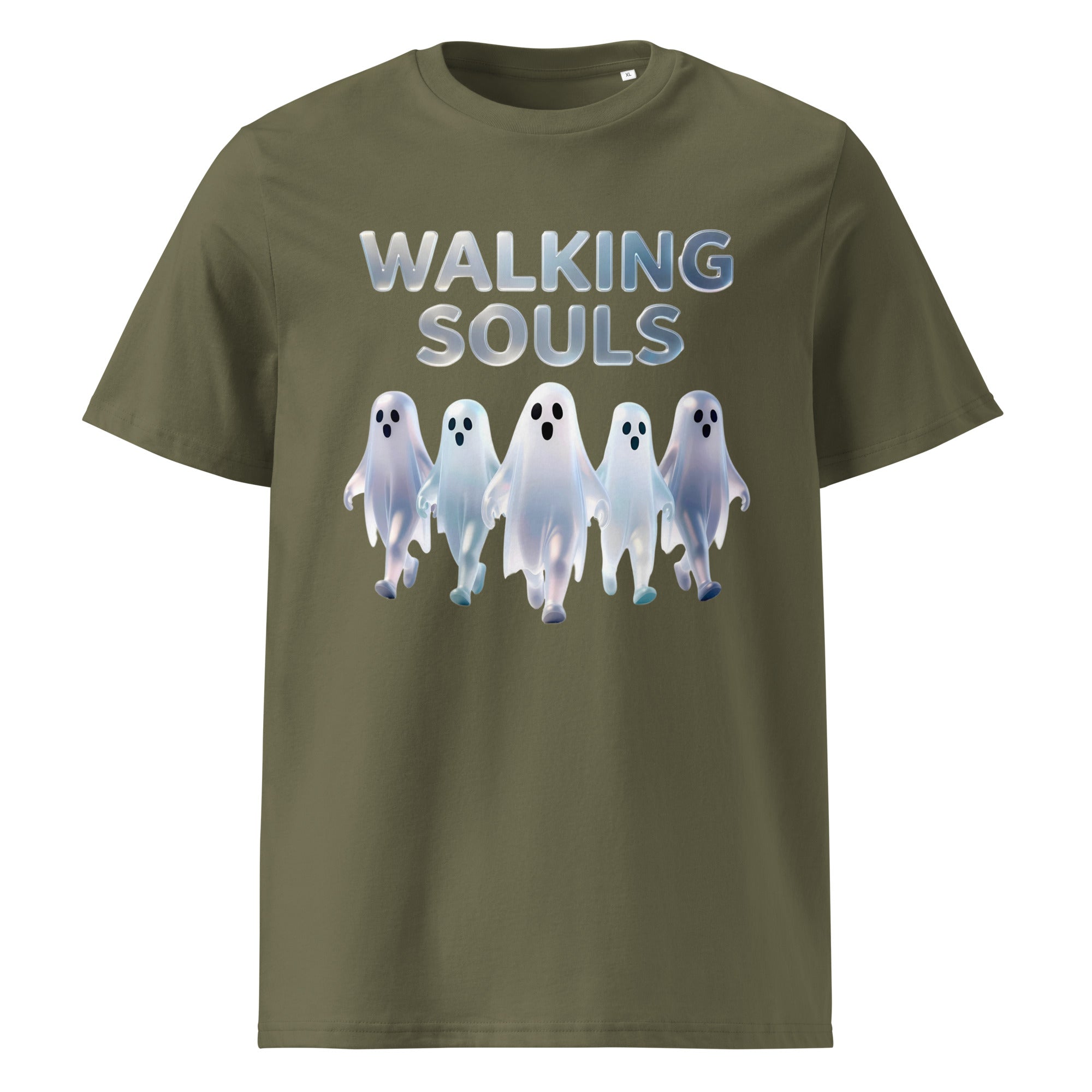 Unisex organic cotton t-shirt - Walking Souls Unisex Organic Cotton T-Shirt – Premium Minimal Artwear for Unique Minds by printfluence.net
