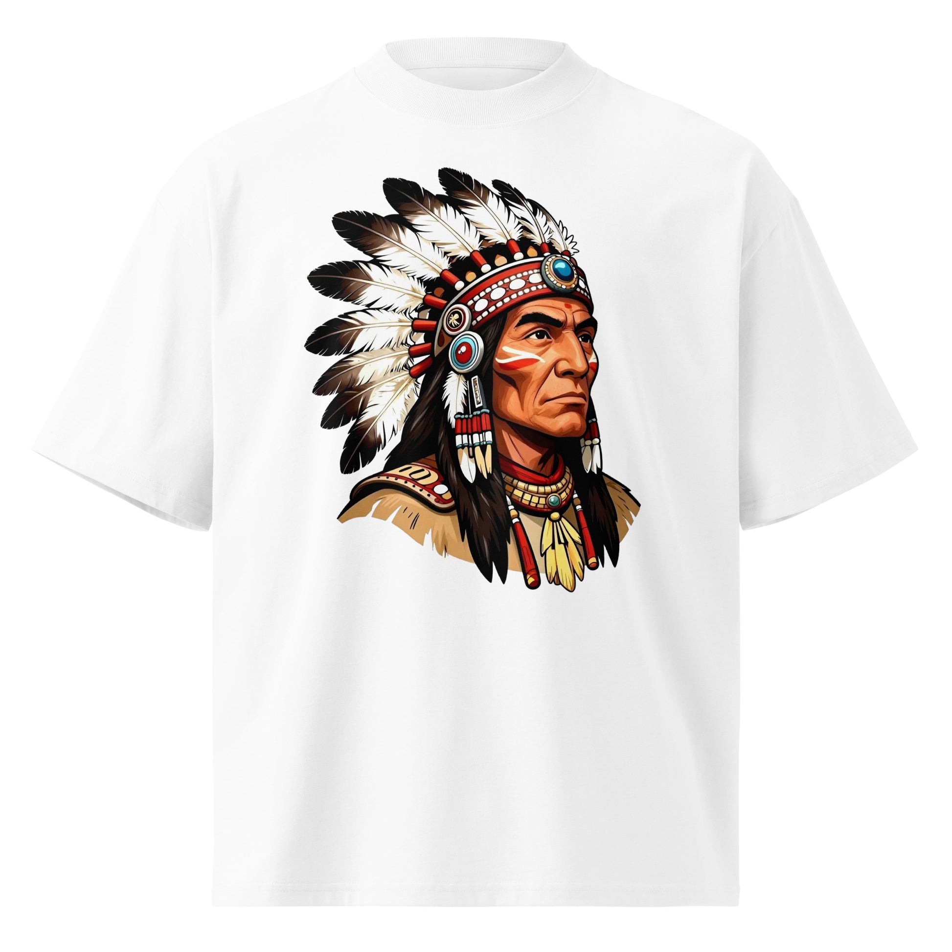 Unisex organic oversized high neck t-shirt by printfluence.net