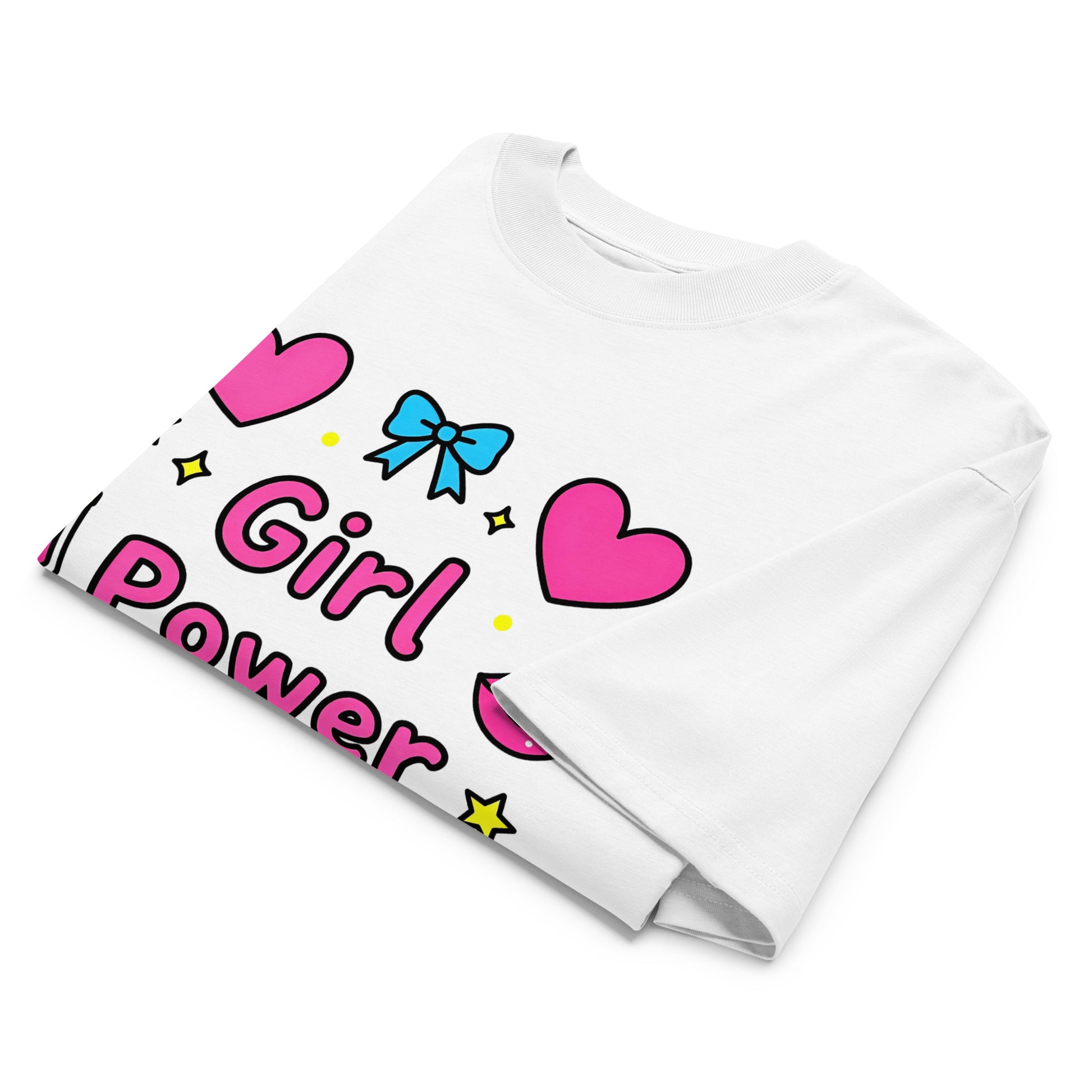 Unisex organic oversized high neck t-shirt - Girl Power Icons Oversized Organic Tee – For Elite Female Achievers by printfluence.net