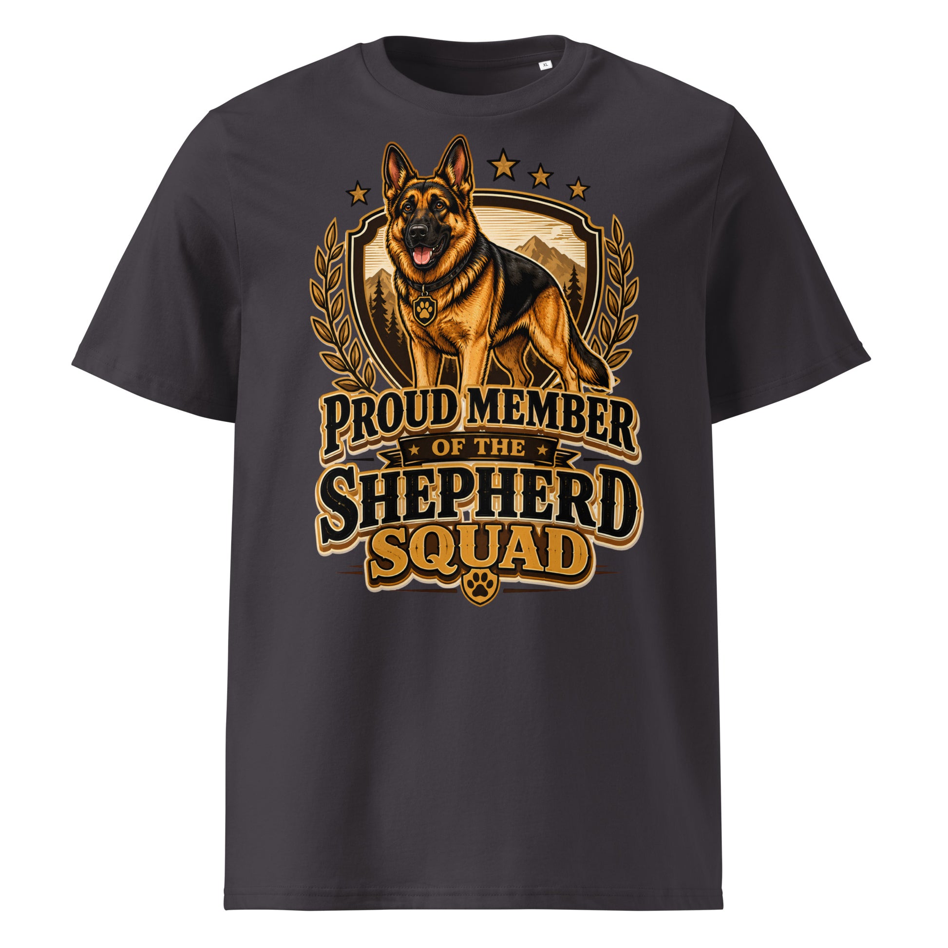 German Shepherd Squad Organic Ribbed T-Shirt by printfluence.net