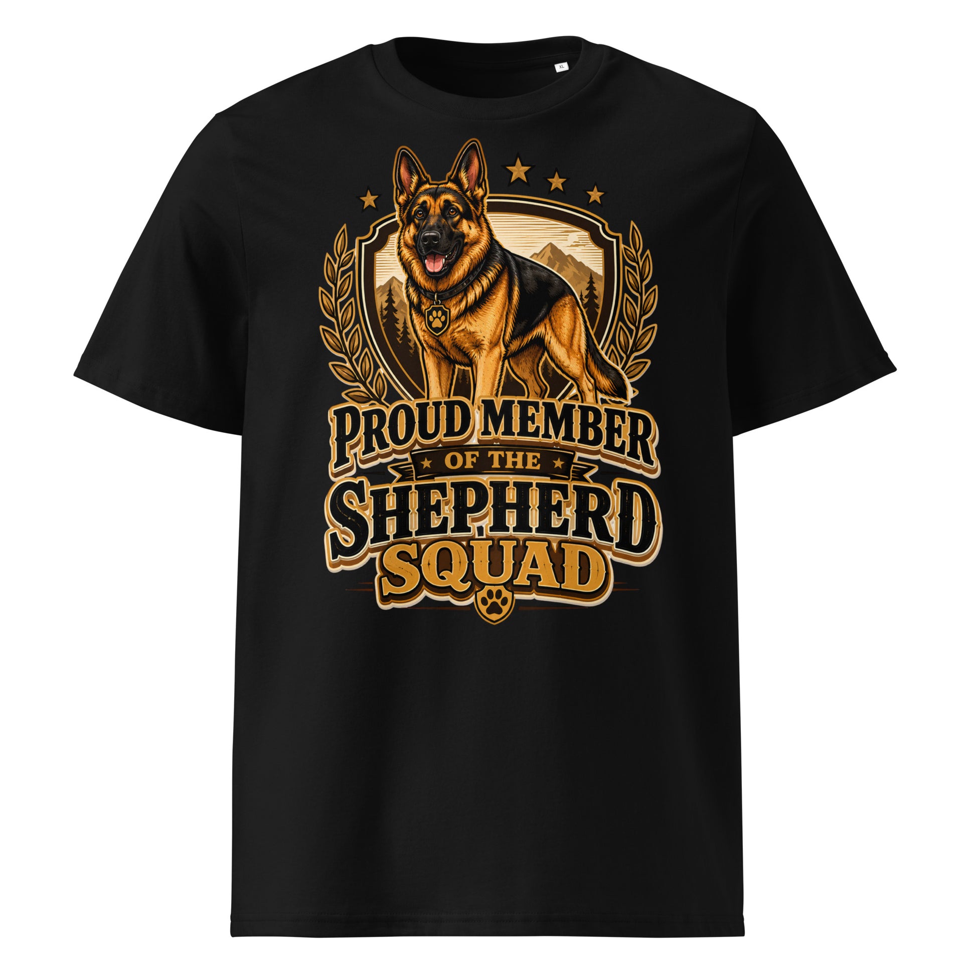 German Shepherd Squad Organic Ribbed T-Shirt by printfluence.net