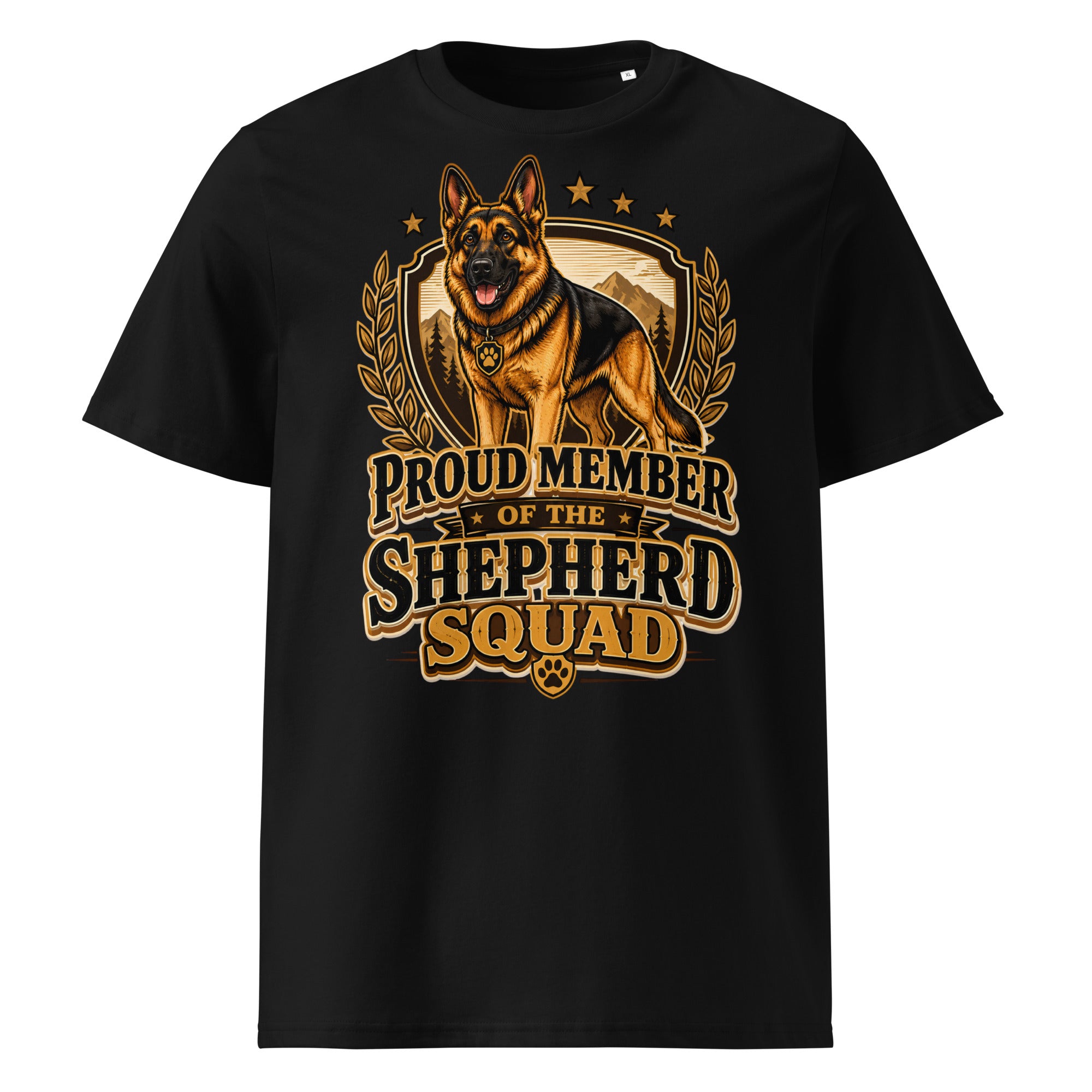 German Shepherd Squad Organic Ribbed T-Shirt by printfluence.net