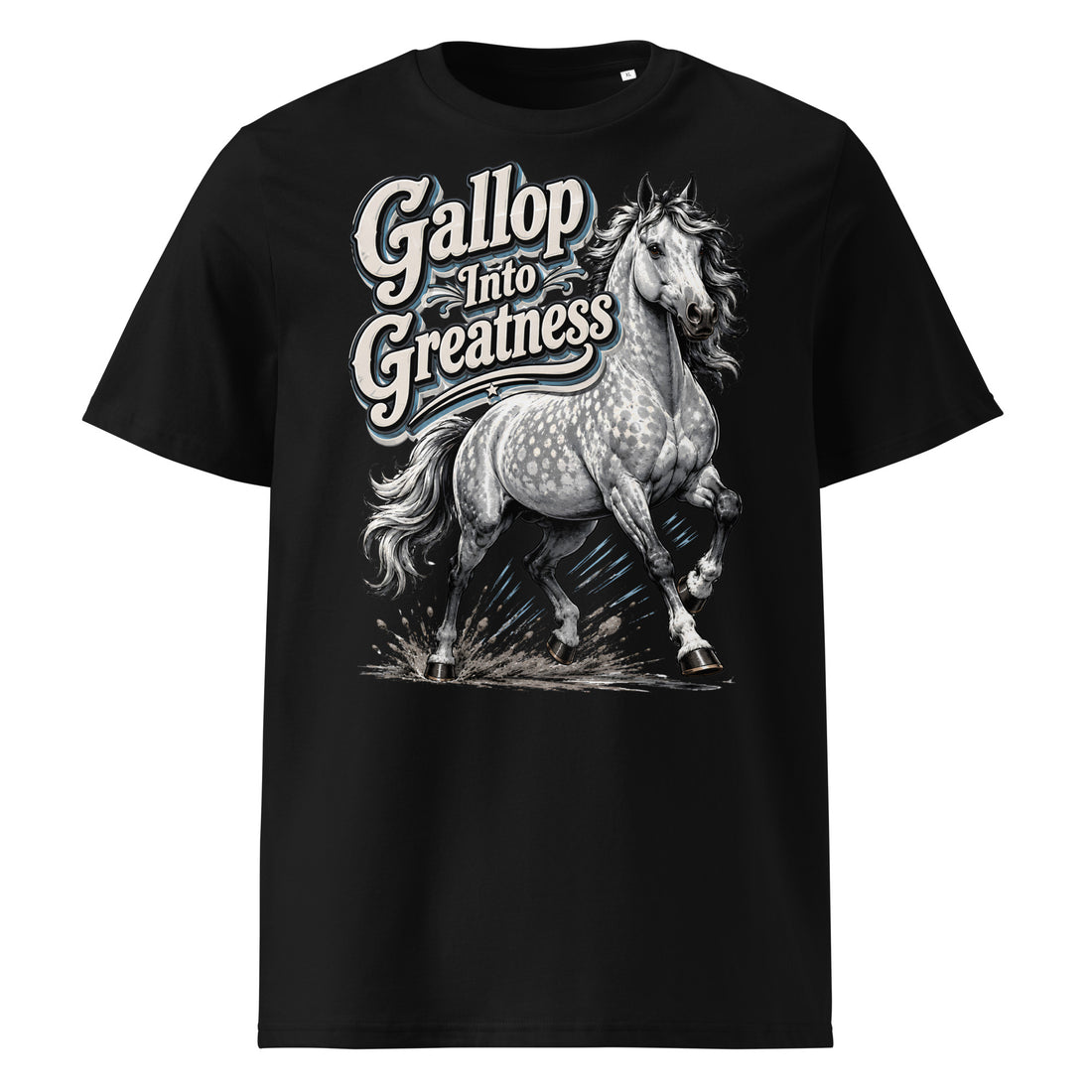 Gallop Into Greatness Horse Organic Ribbed Tee – Ultimate Horse Lovers Edition by printfluence.net