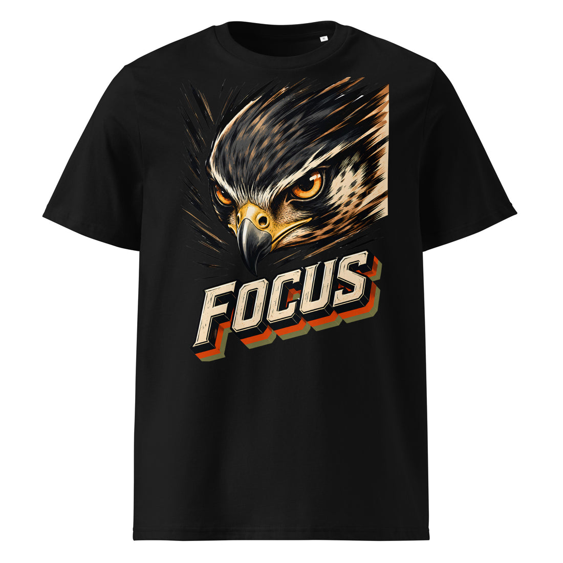 Majestic Eagle Lovers Ribbed Graphic Tee - Focus T-24 by printfluence.net