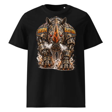 Cyberpunk Animals Lovers | Unisex Organic Ribbed Neck Creator 2.0 T-Shirt — IRON BASTION by printfluence