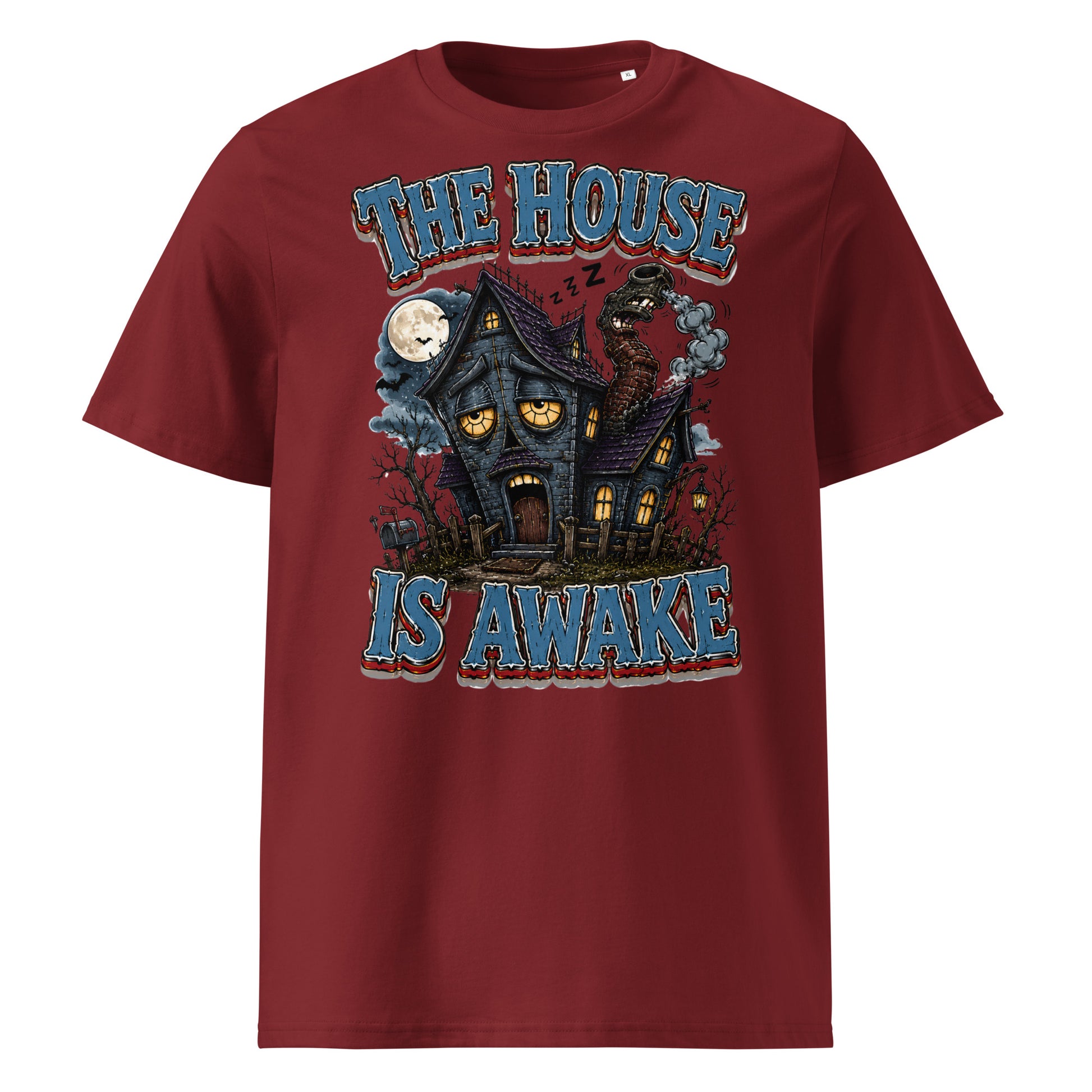 The House Is Awake Organic T-Shirt - Gothic Horror & Mystery Tee by printfluence.net