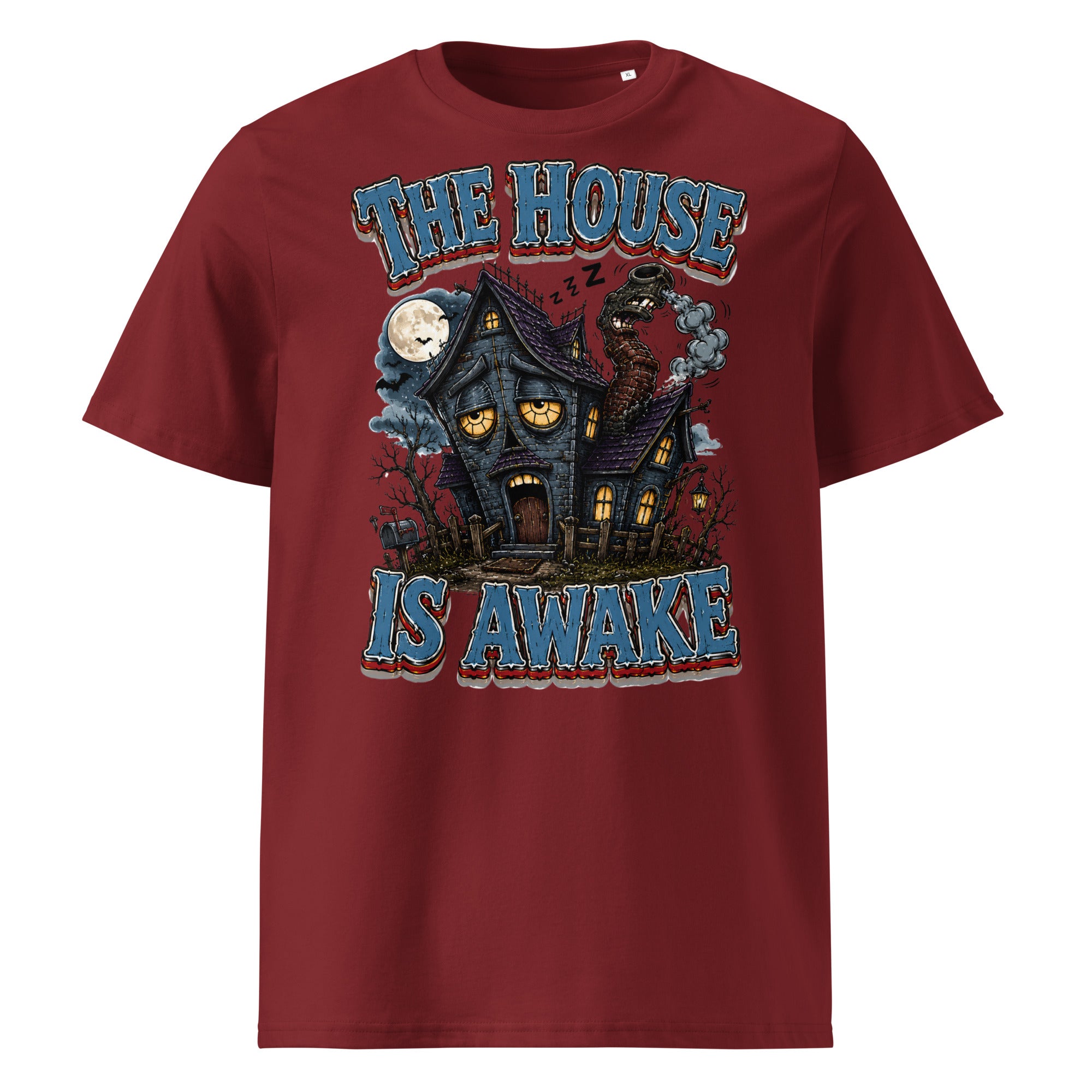 The House Is Awake Organic T-Shirt - Gothic Horror & Mystery Tee by printfluence.net