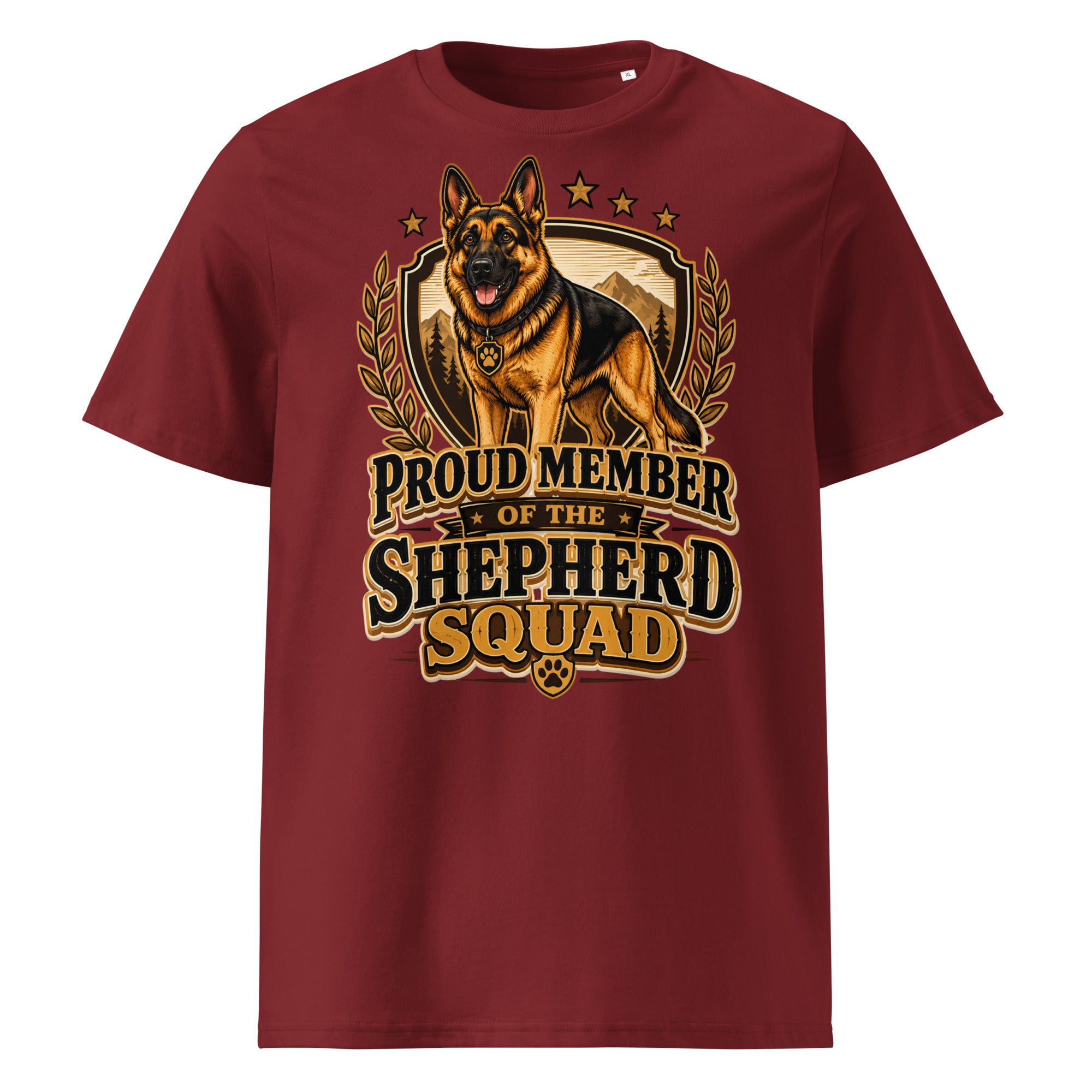 German Shepherd Squad Organic Ribbed T-Shirt by printfluence.net
