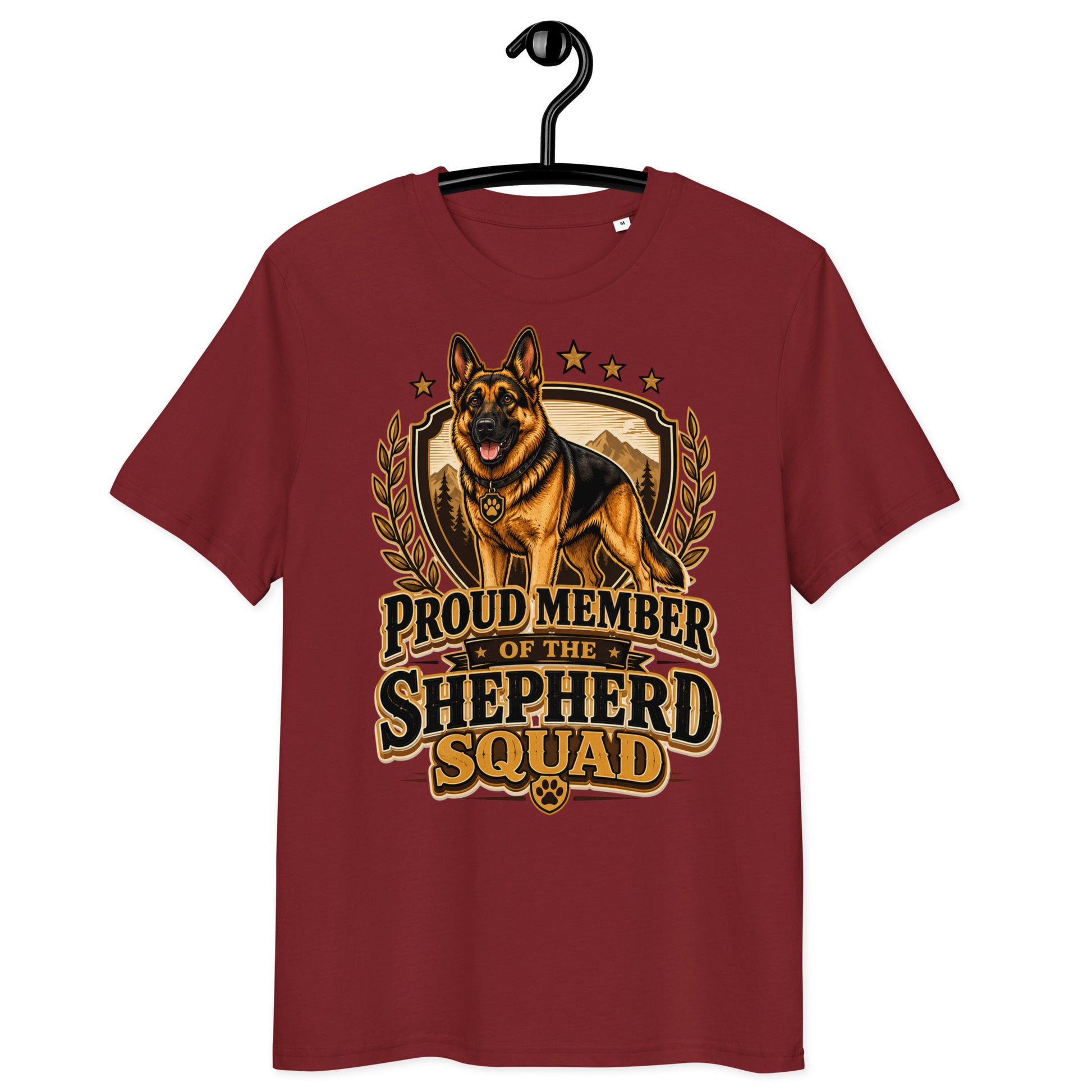German Shepherd Squad Organic Ribbed T-Shirt by printfluence.net
