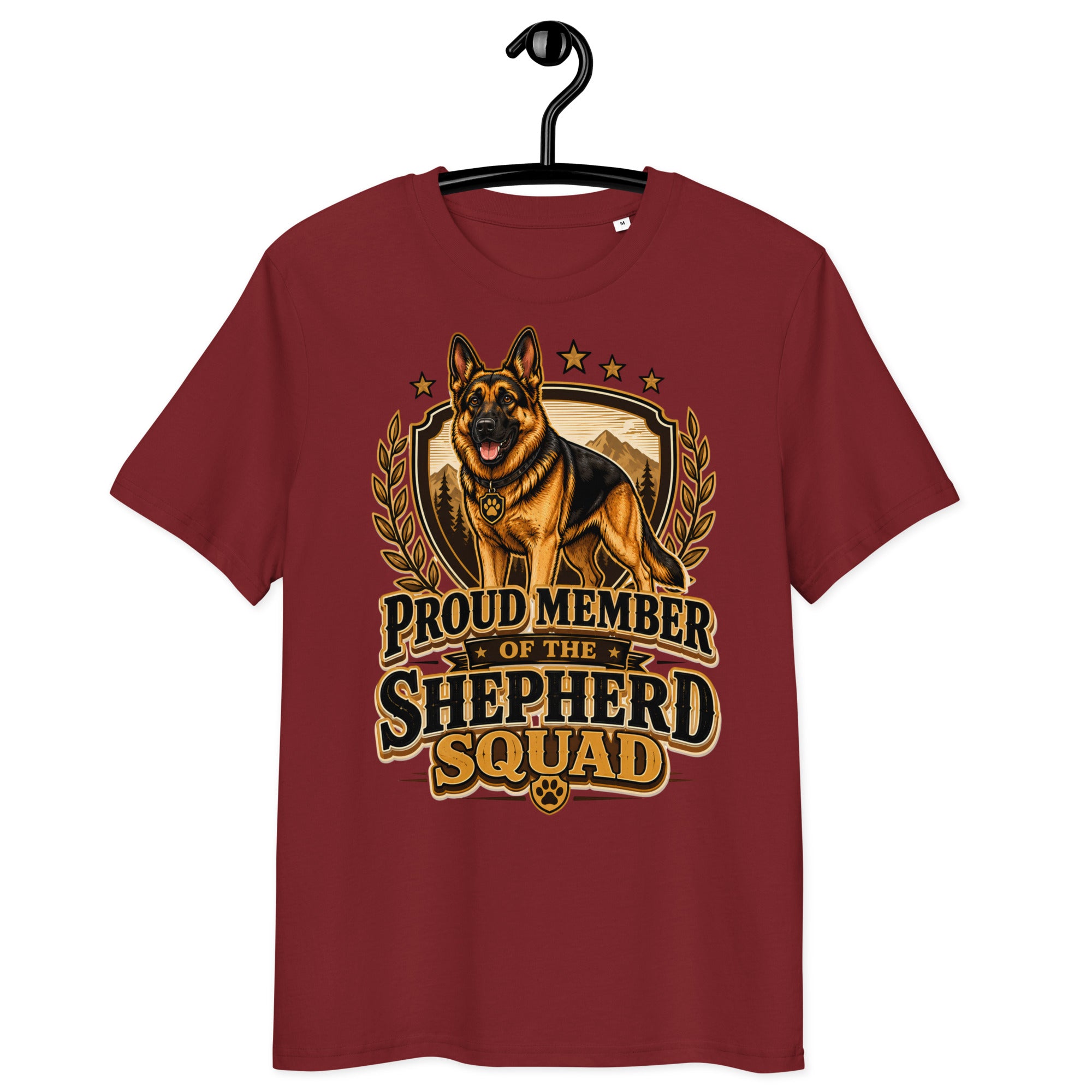 German Shepherd Squad Organic Ribbed T-Shirt by printfluence.net