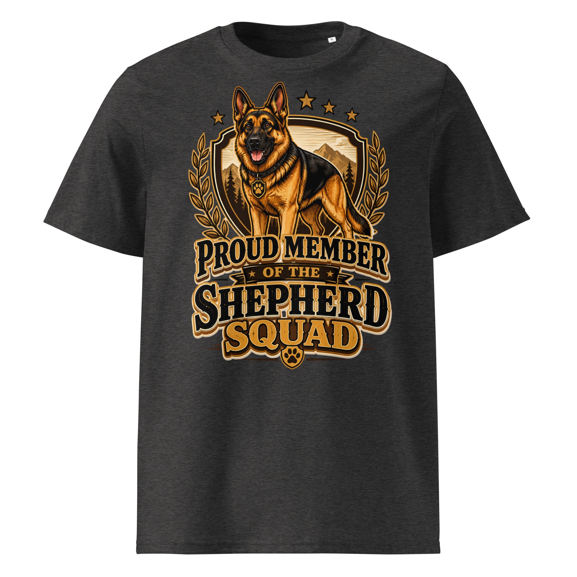 German Shepherd Squad Organic Ribbed T-Shirt by printfluence.net