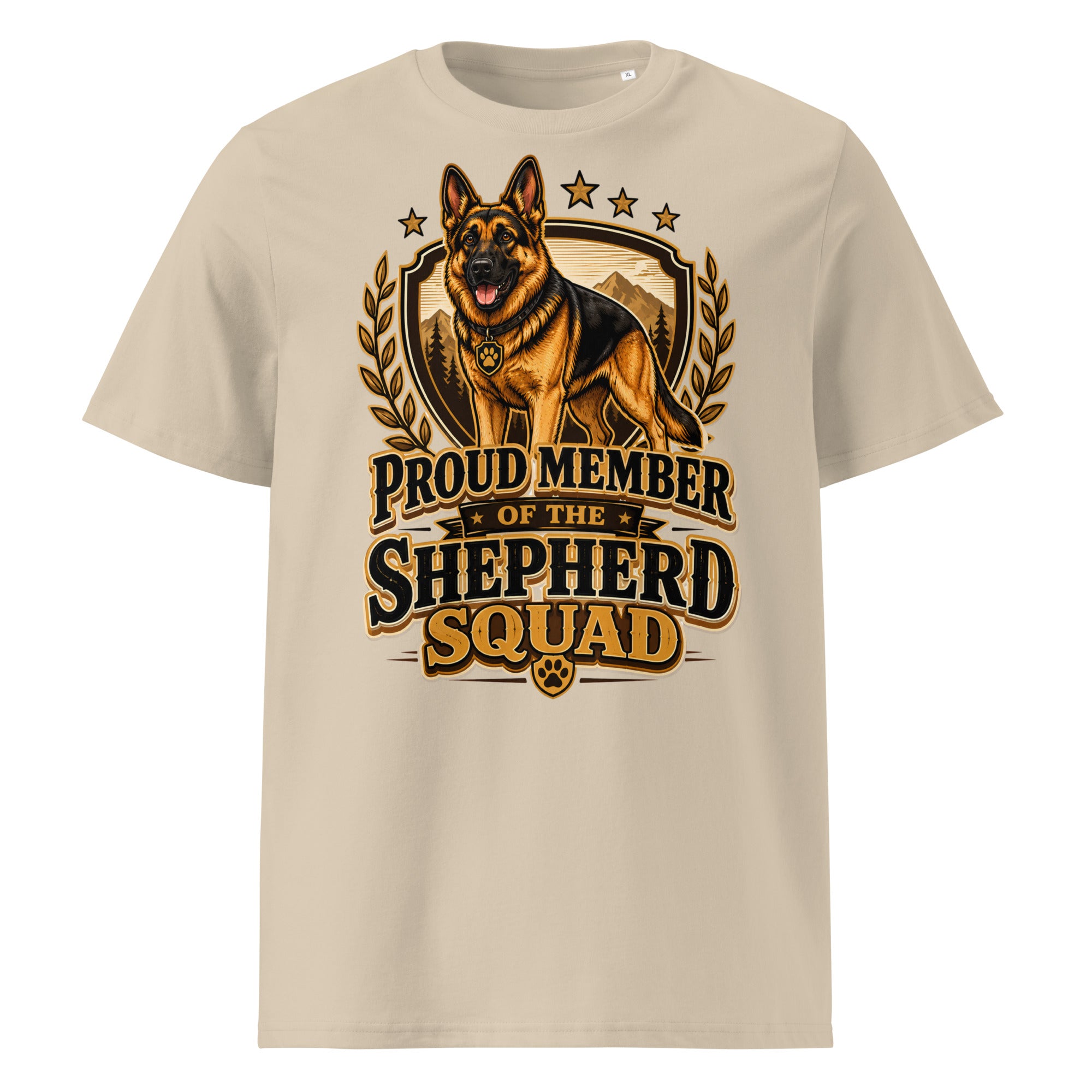 German Shepherd Squad Organic Ribbed T-Shirt by printfluence.net