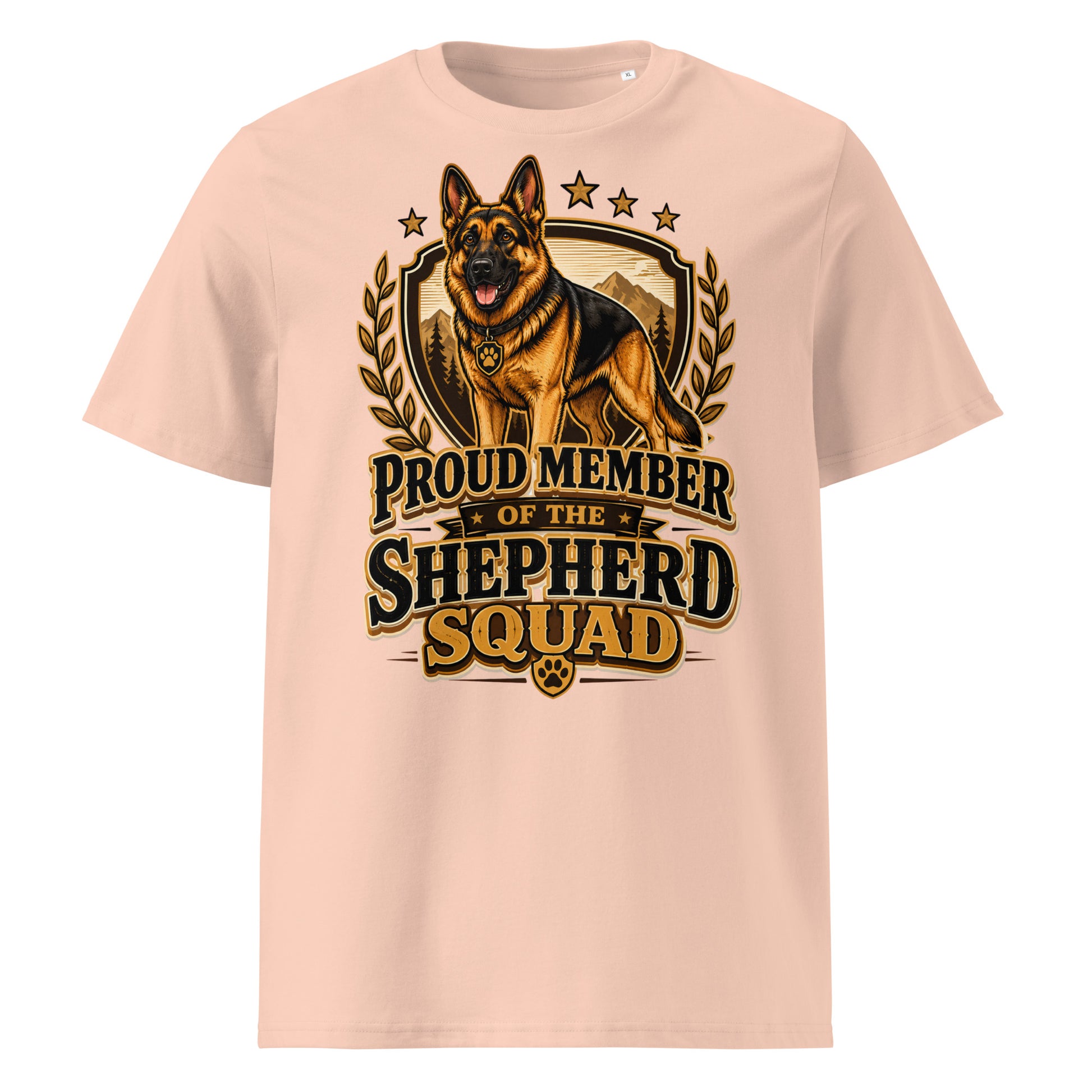German Shepherd Squad Organic Ribbed T-Shirt by printfluence.net