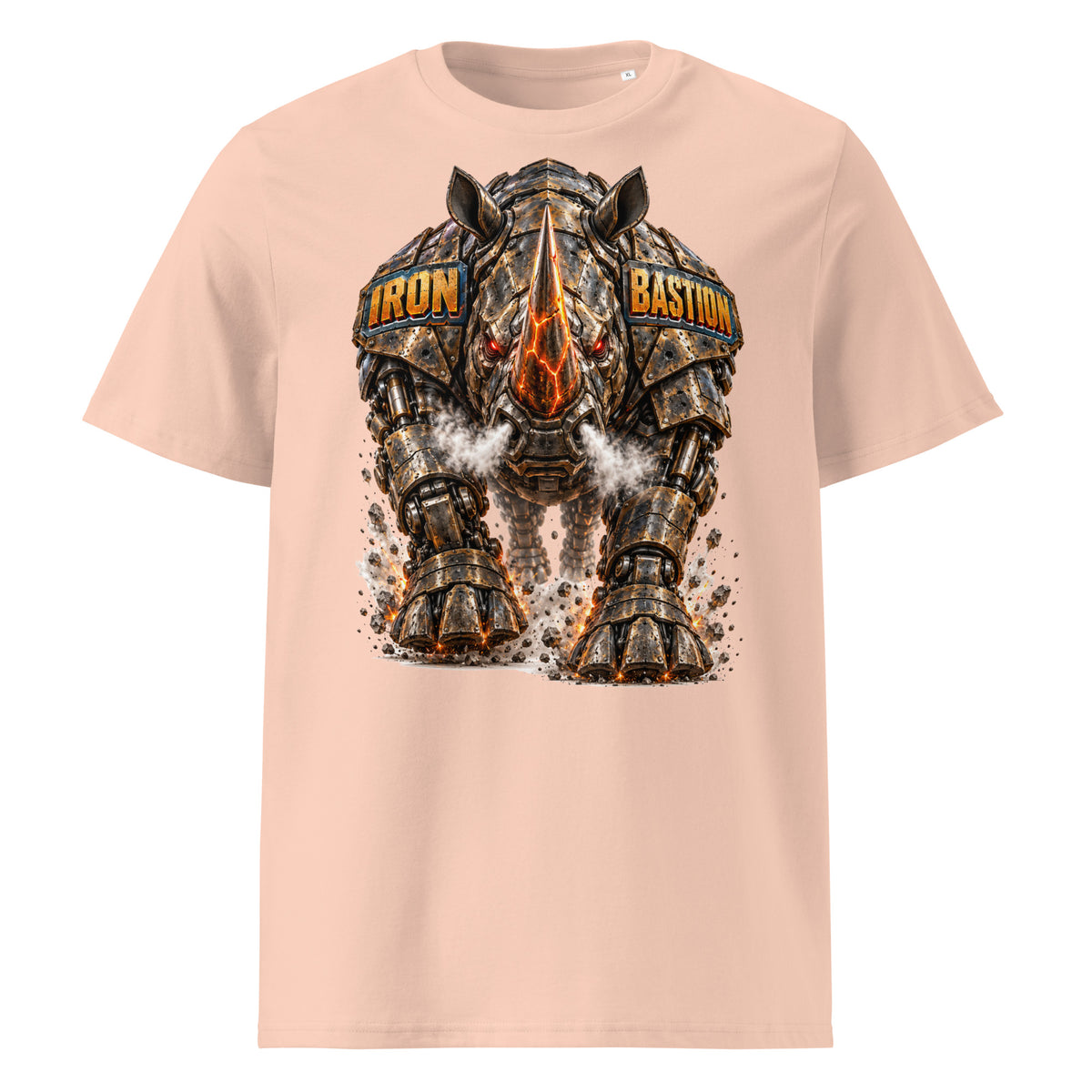 Cyberpunk Animals Lovers | Unisex Organic Ribbed Neck Creator 2.0 T-Shirt — IRON BASTION by printfluence