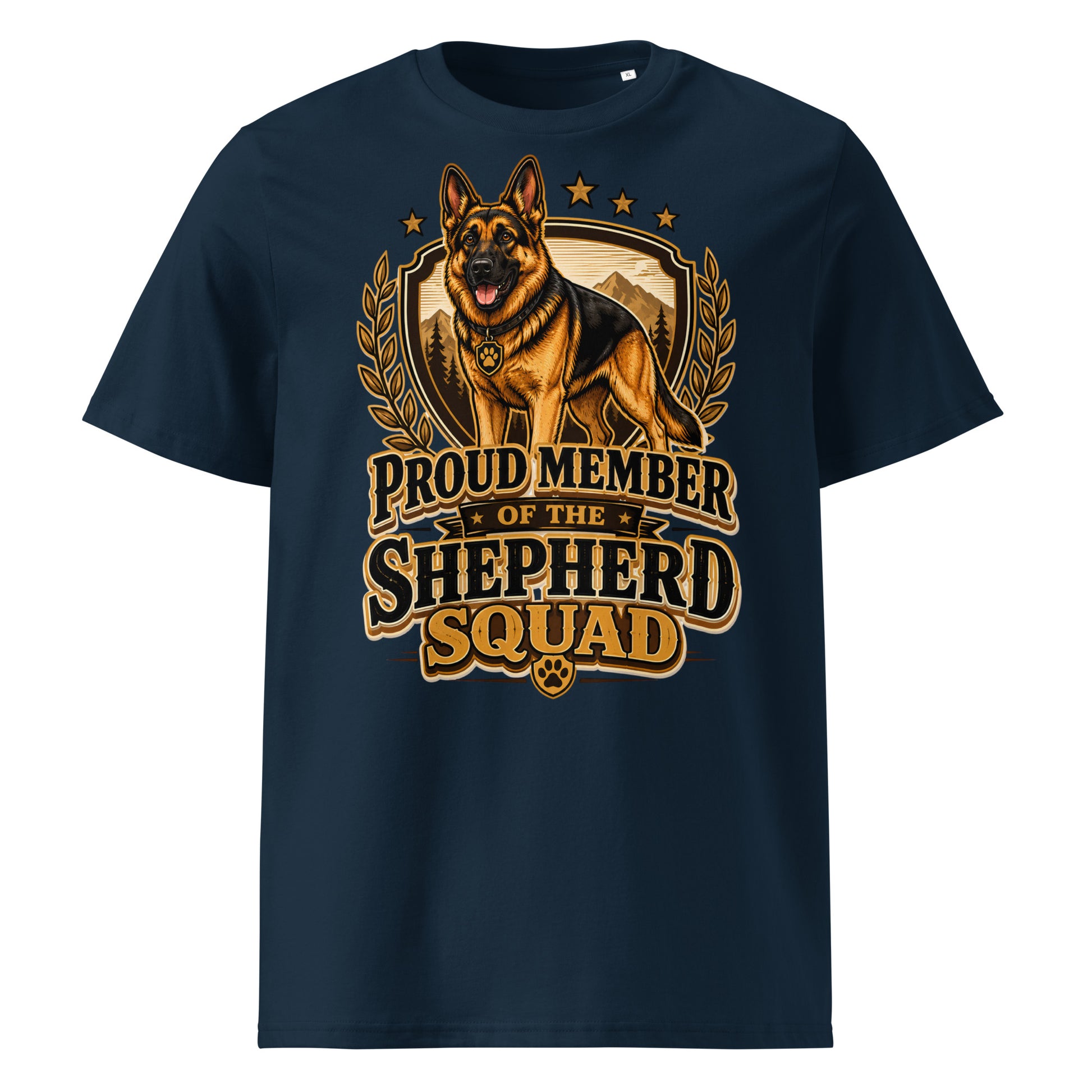 German Shepherd Squad Organic Ribbed T-Shirt by printfluence.net