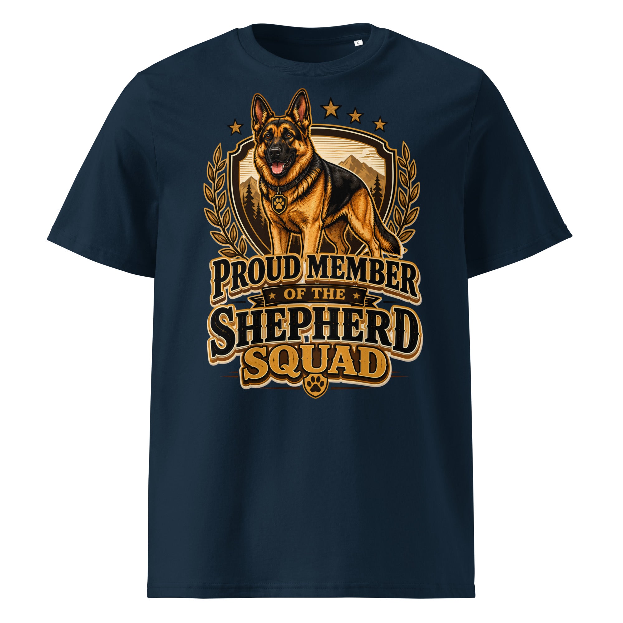 German Shepherd Squad Organic Ribbed T-Shirt by printfluence.net