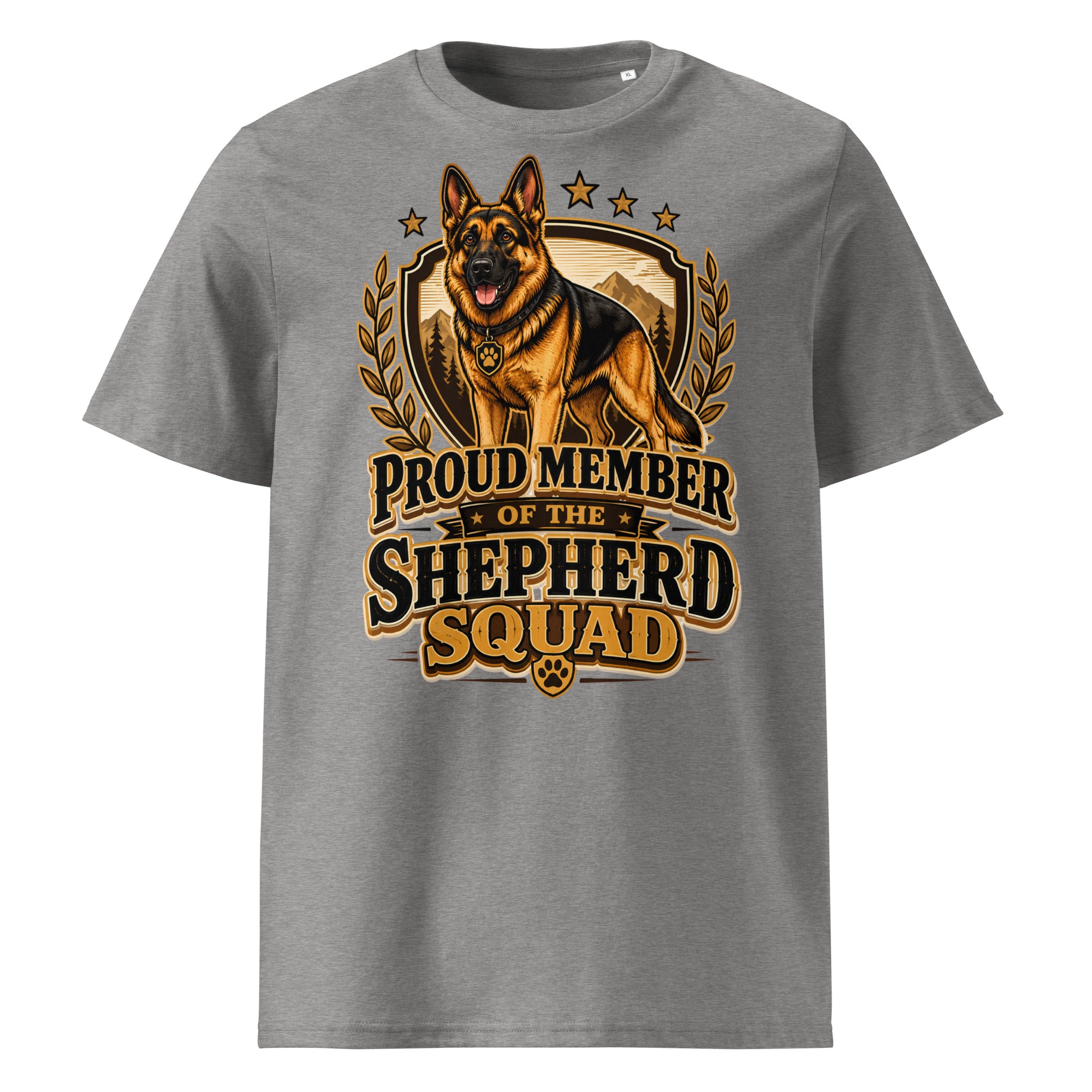 German Shepherd Squad Organic Ribbed T-Shirt by printfluence.net