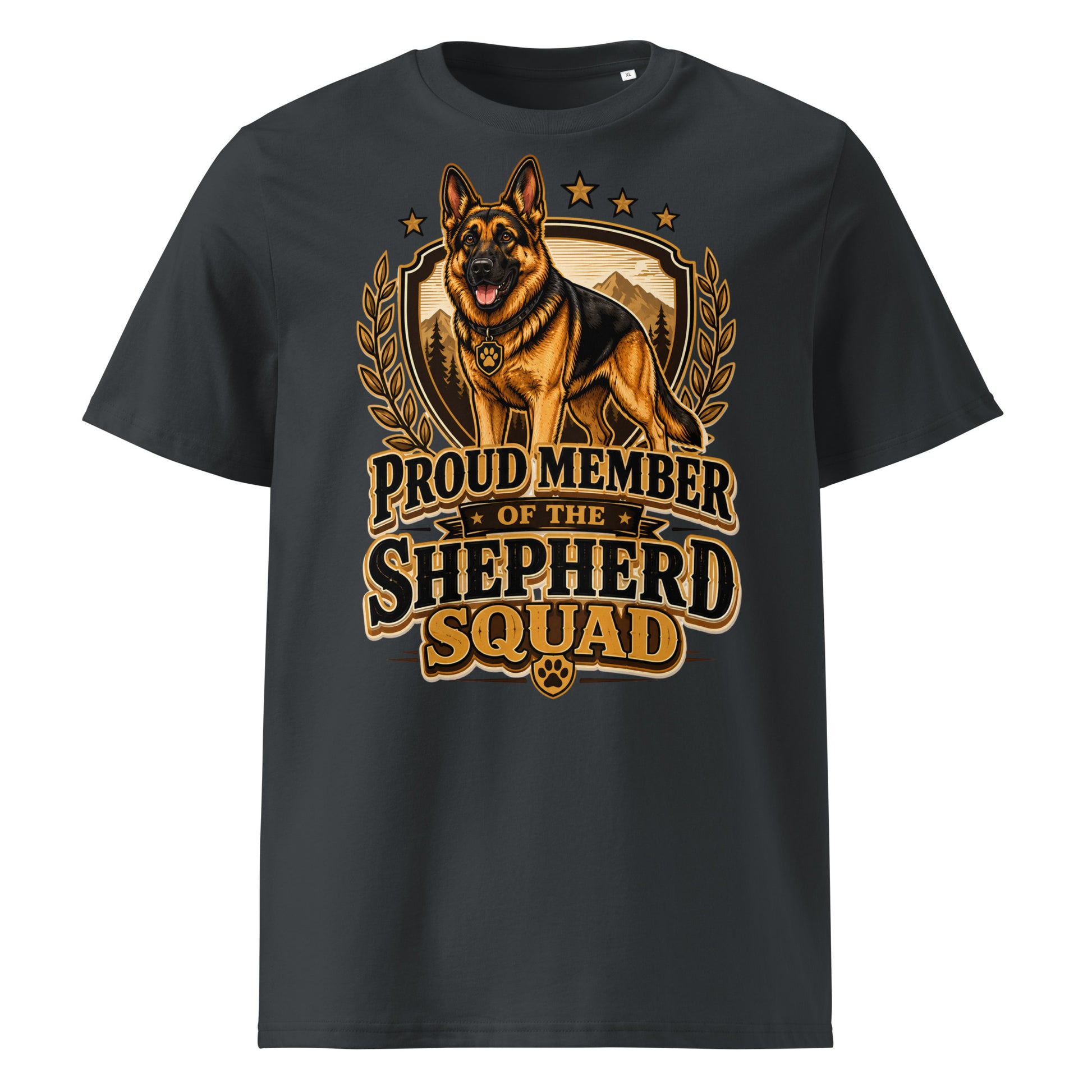 German Shepherd Squad Organic Ribbed T-Shirt by printfluence.net