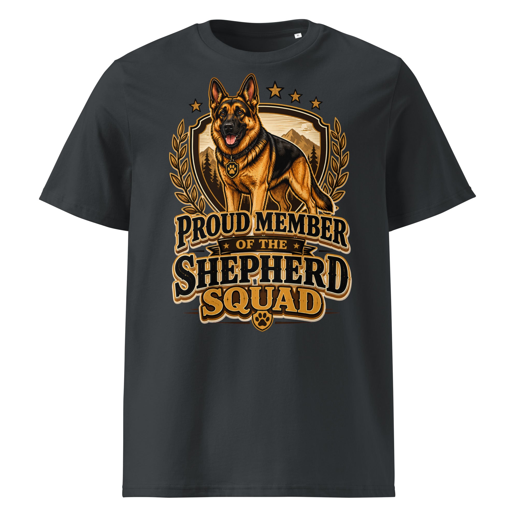 German Shepherd Squad Organic Ribbed T-Shirt by printfluence.net