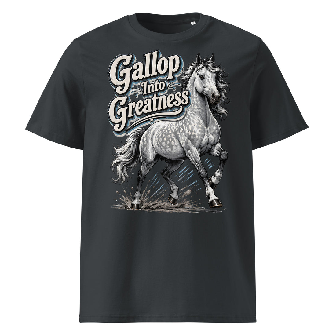 Gallop Into Greatness Horse Organic Ribbed Tee – Ultimate Horse Lovers Edition by printfluence.net