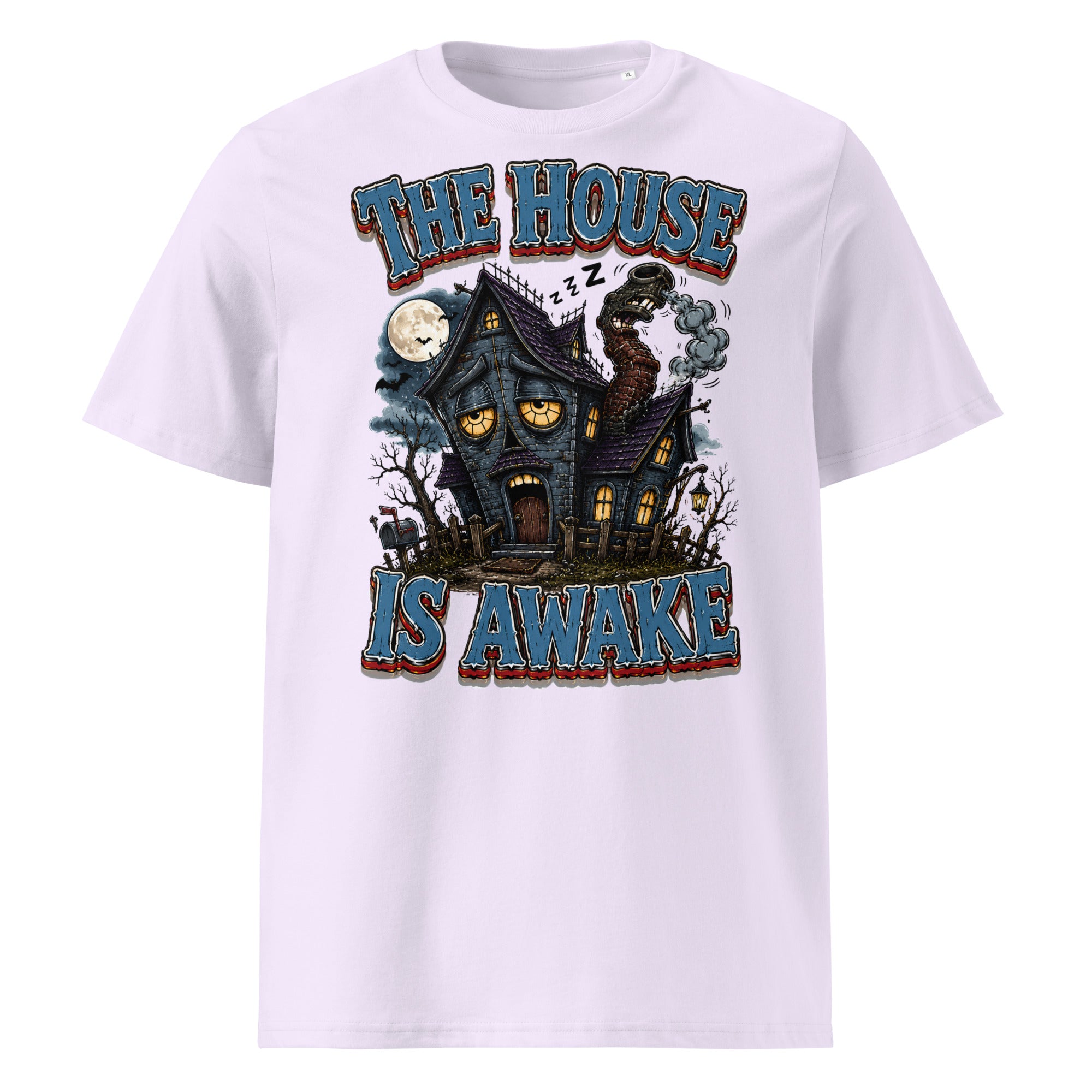 The House Is Awake Organic T-Shirt - Gothic Horror & Mystery Tee by printfluence.net