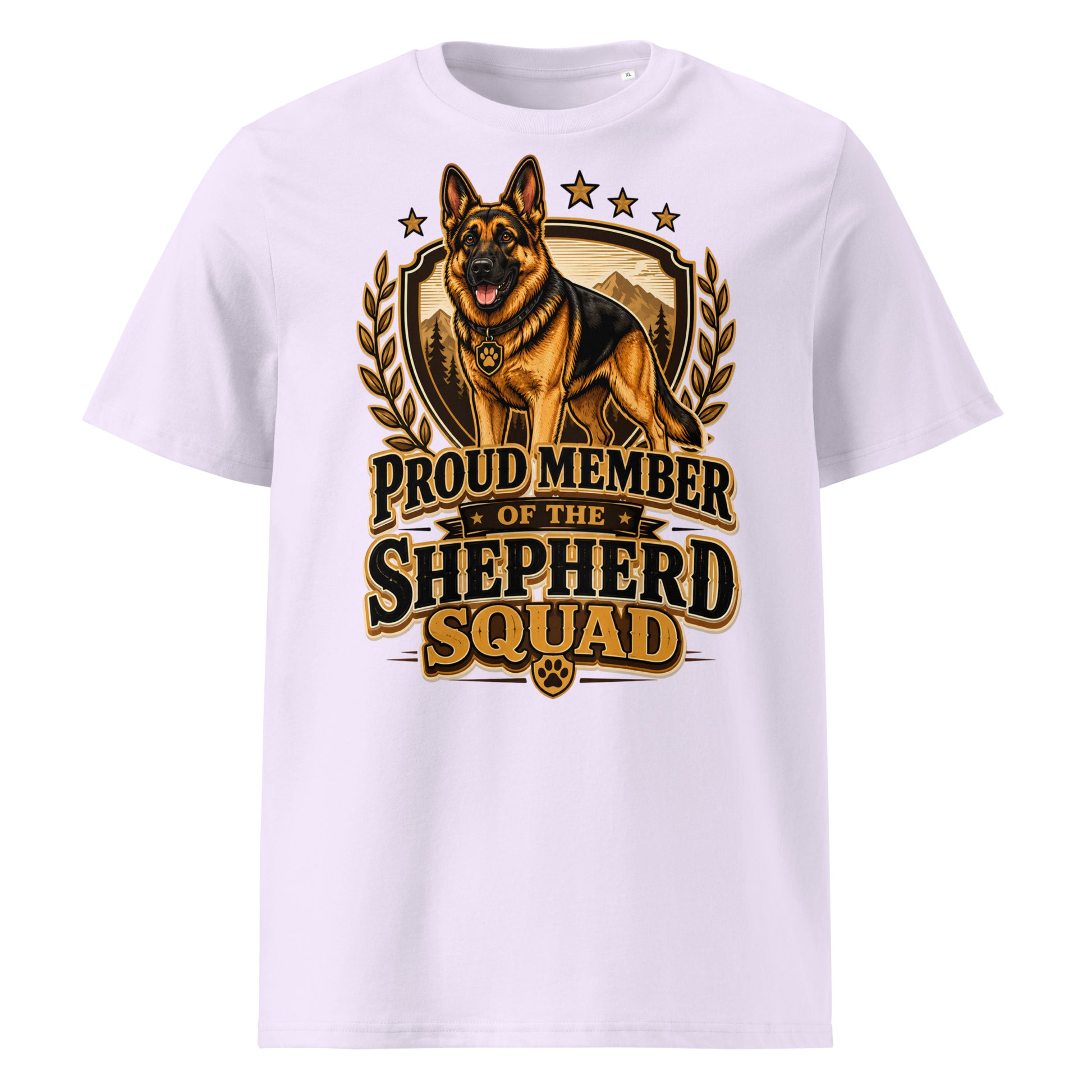German Shepherd Squad Organic Ribbed T-Shirt by printfluence.net