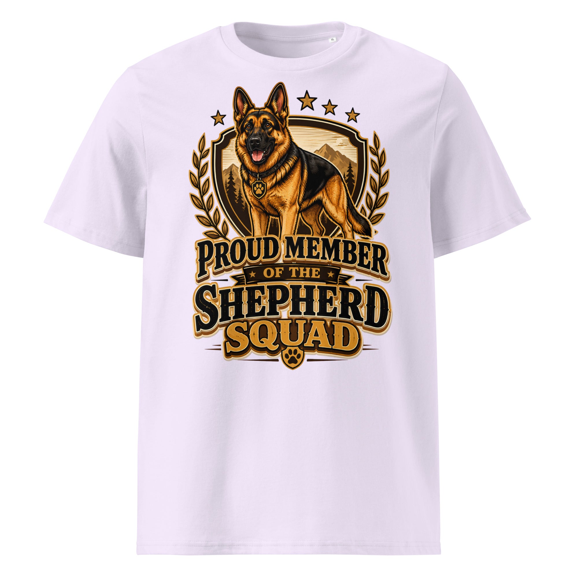 German Shepherd Squad Organic Ribbed T-Shirt by printfluence.net