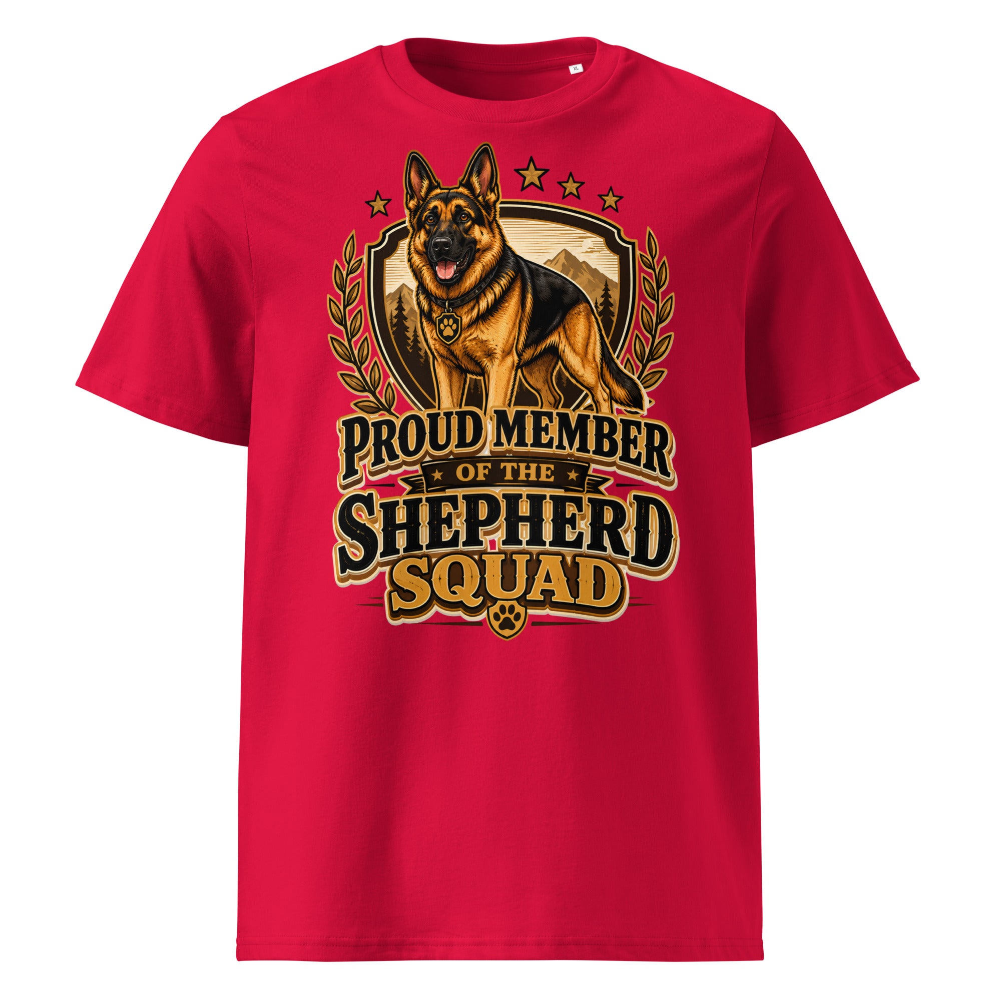 German Shepherd Squad Organic Ribbed T-Shirt by printfluence.net